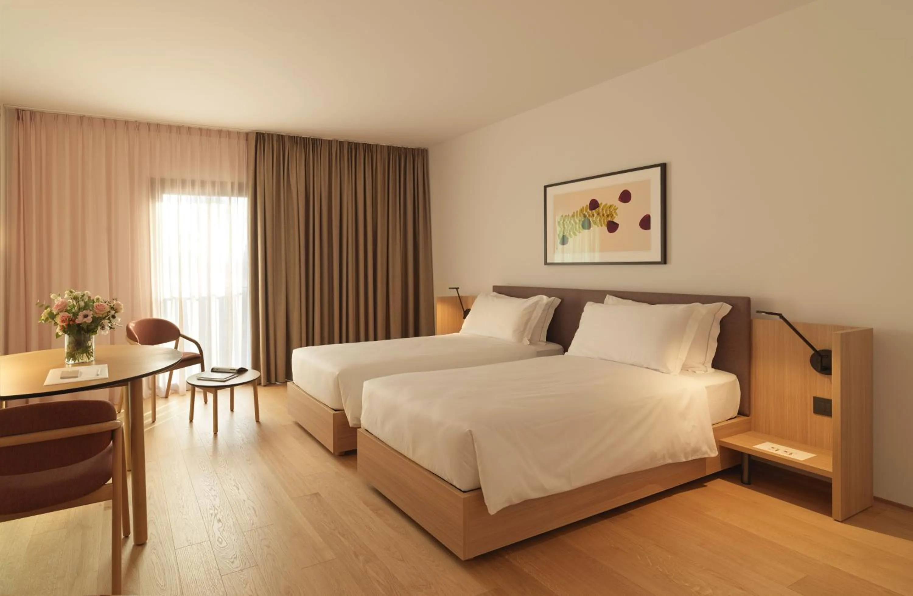 Bed in Le Fucine Hotel