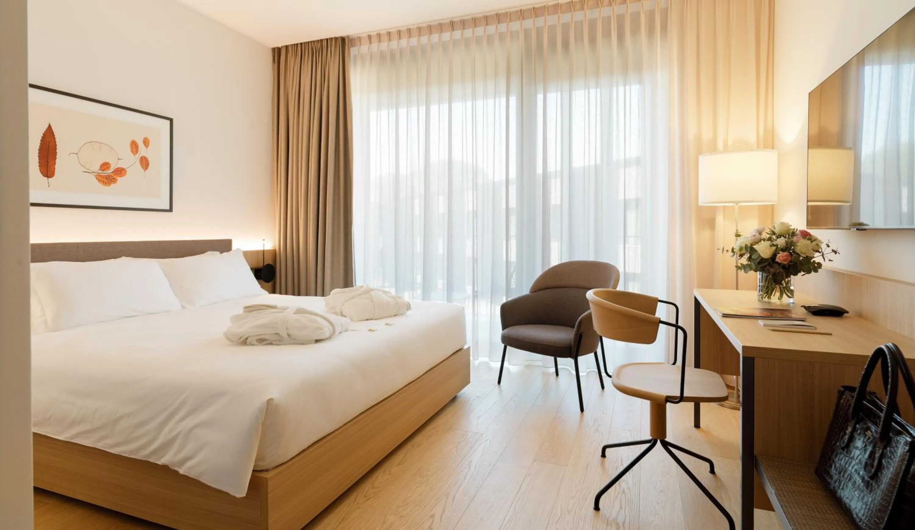 Bed in Le Fucine Hotel