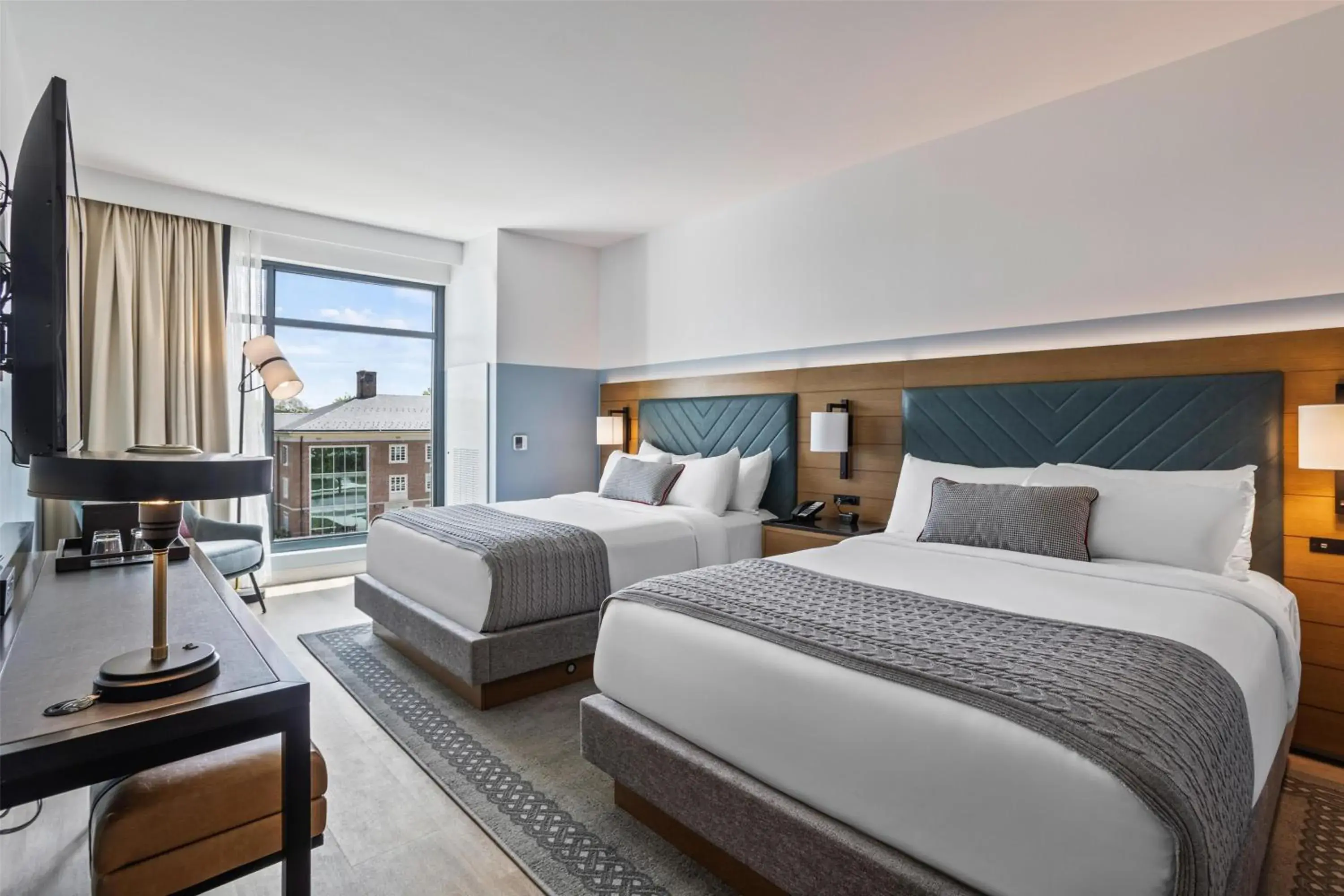 Queen Room with Two Queen Beds and Mountain View in The Highlander at Radford, Tapestry Collection by Hilton Queen Room with Two Queen Beds and Mountain View in The Highlander at Radford, Tapestry Collection by Hilton