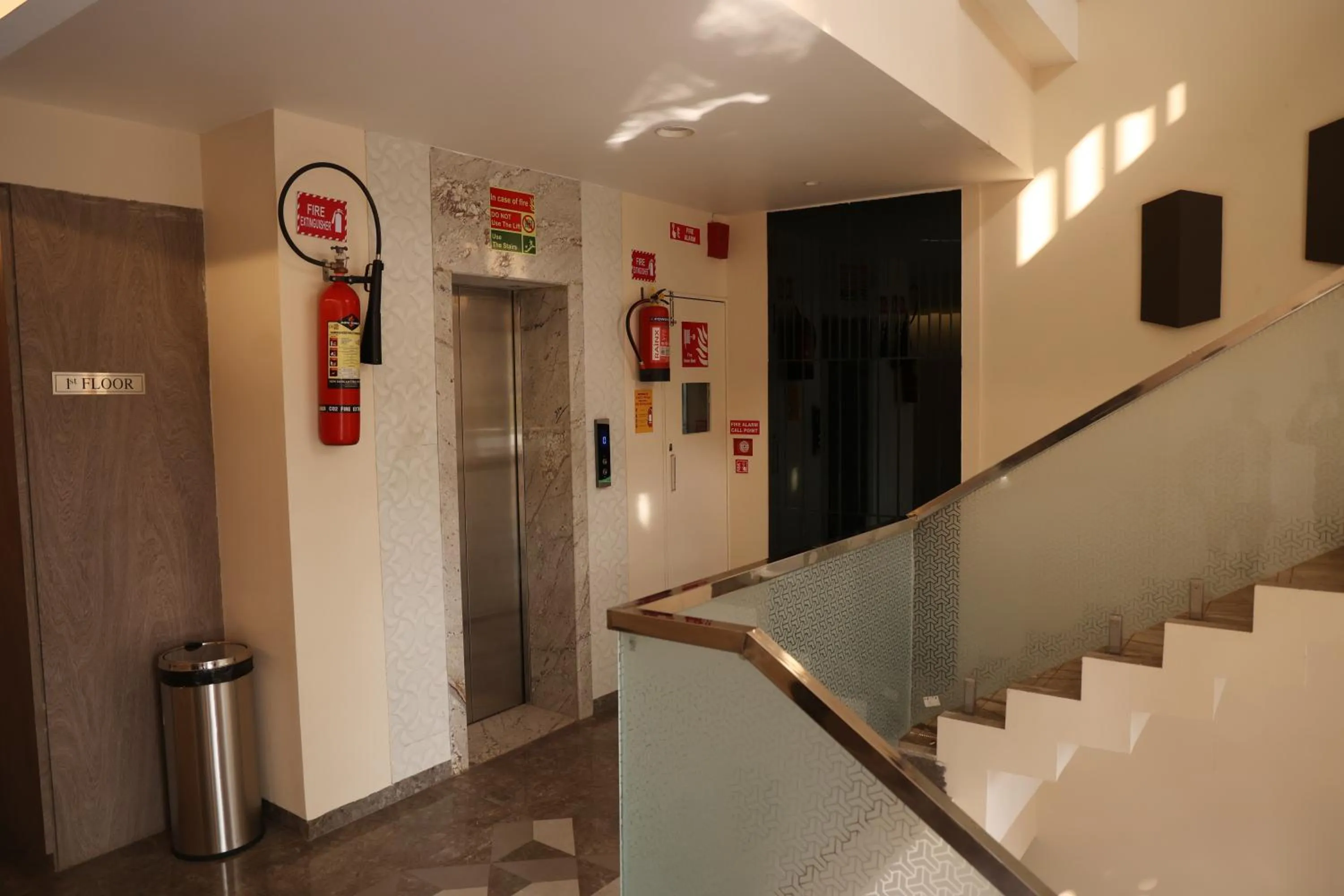 elevator in Hotel Pinaka Inn