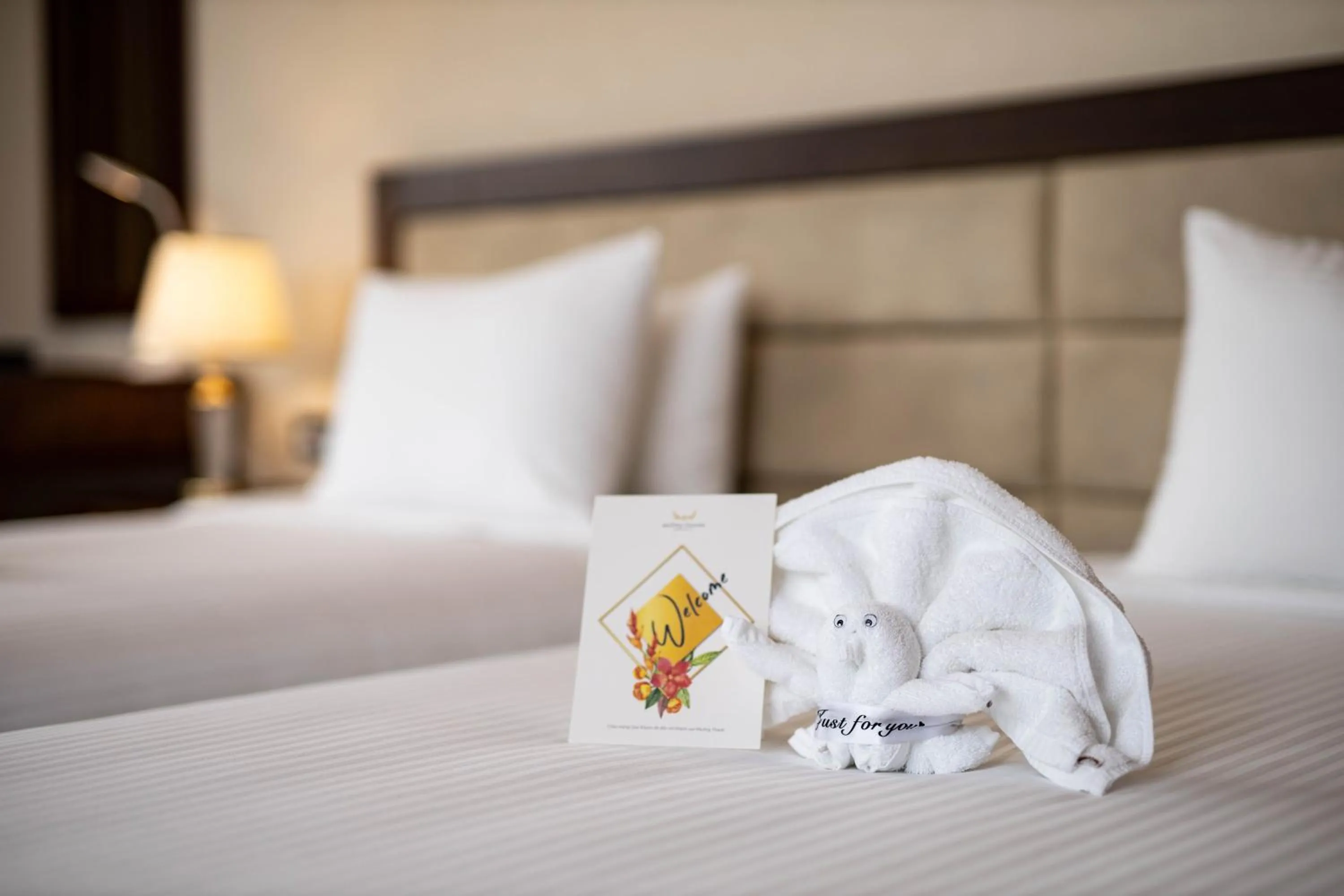 Decorative detail, Bed in Muong Thanh Luxury Cao Bang