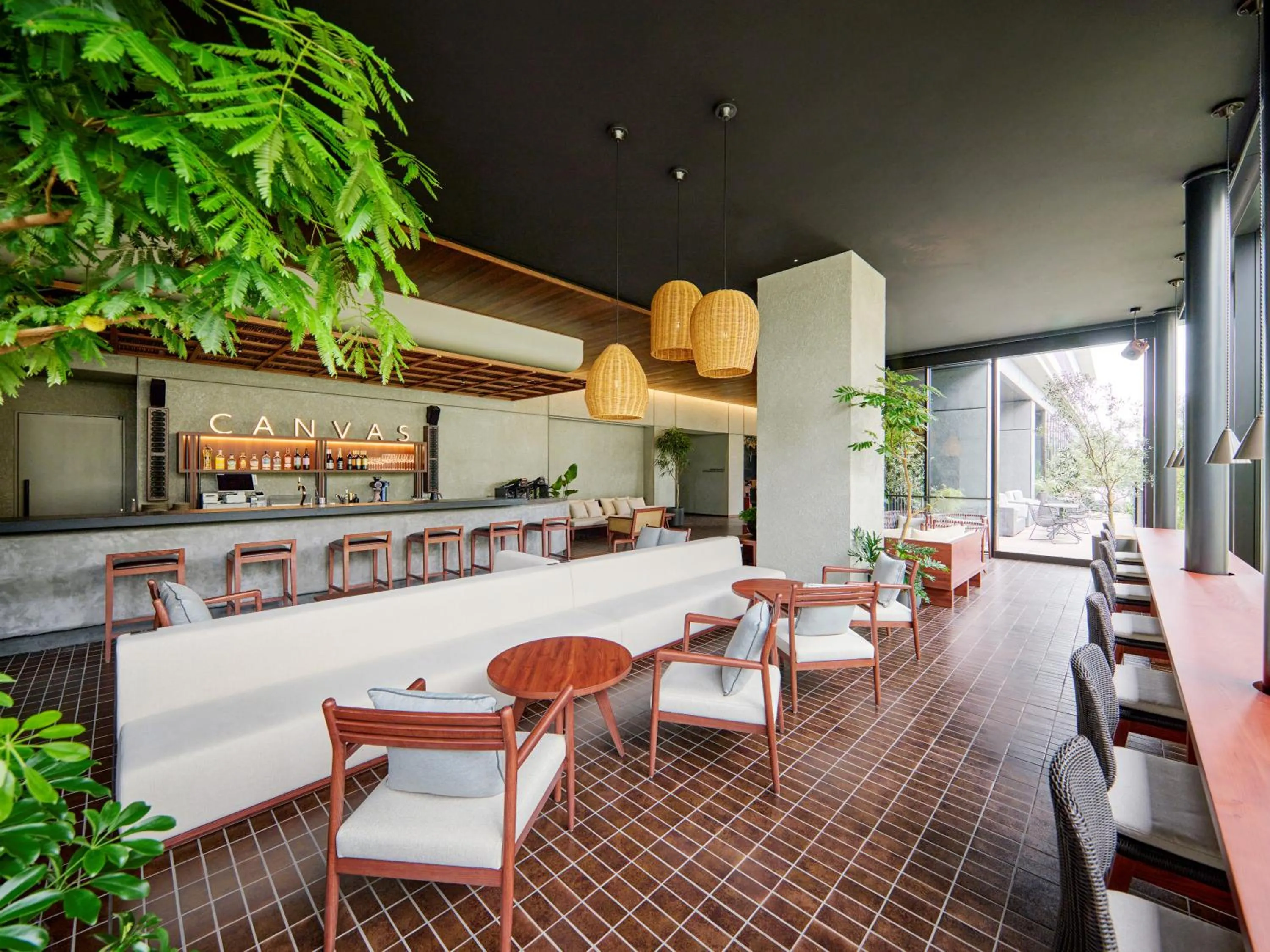 Lounge or bar in The Royal Park Canvas Fukuoka Nakasu