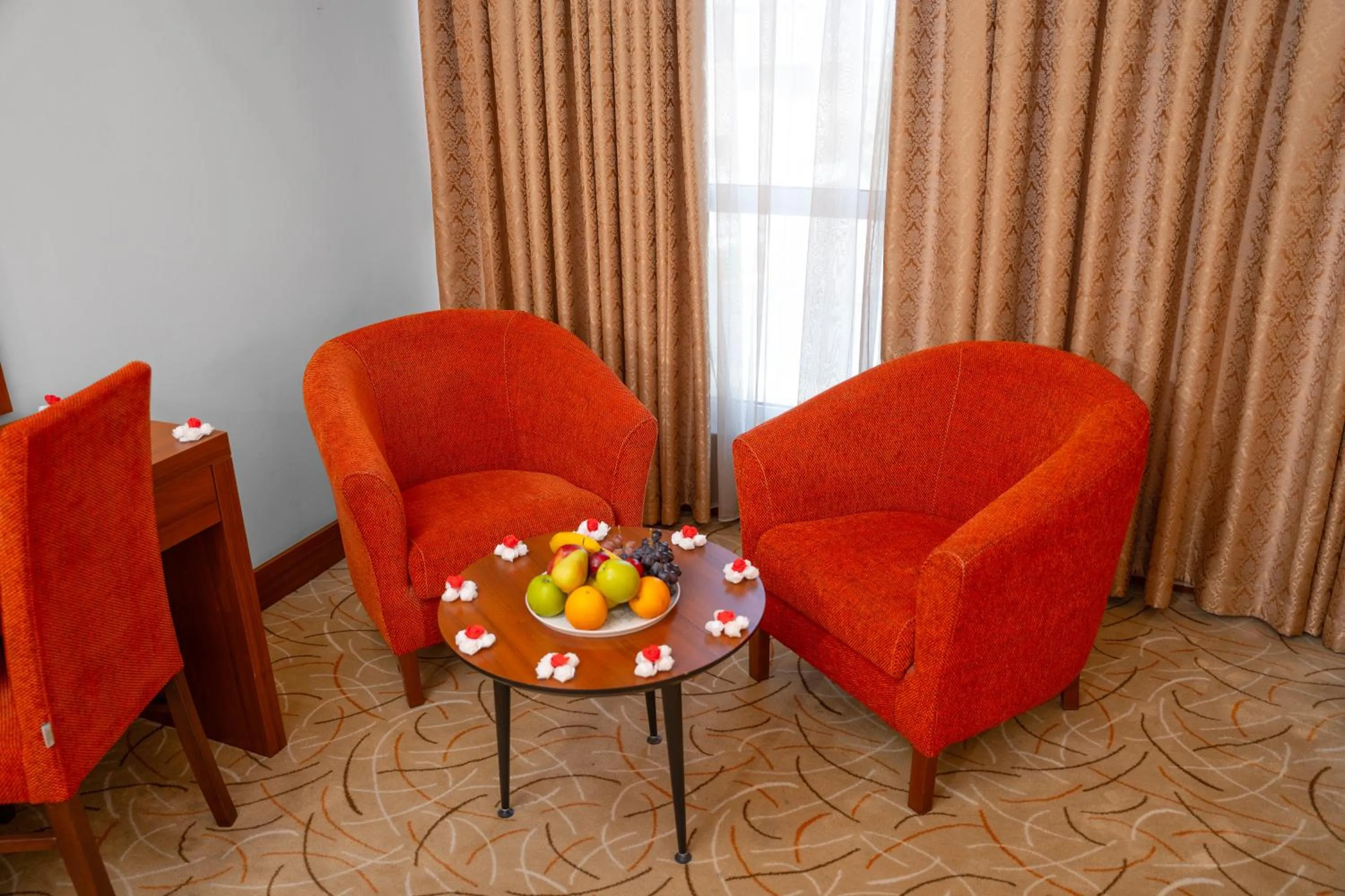 Seating area in Shaheen Hotel Baghdad