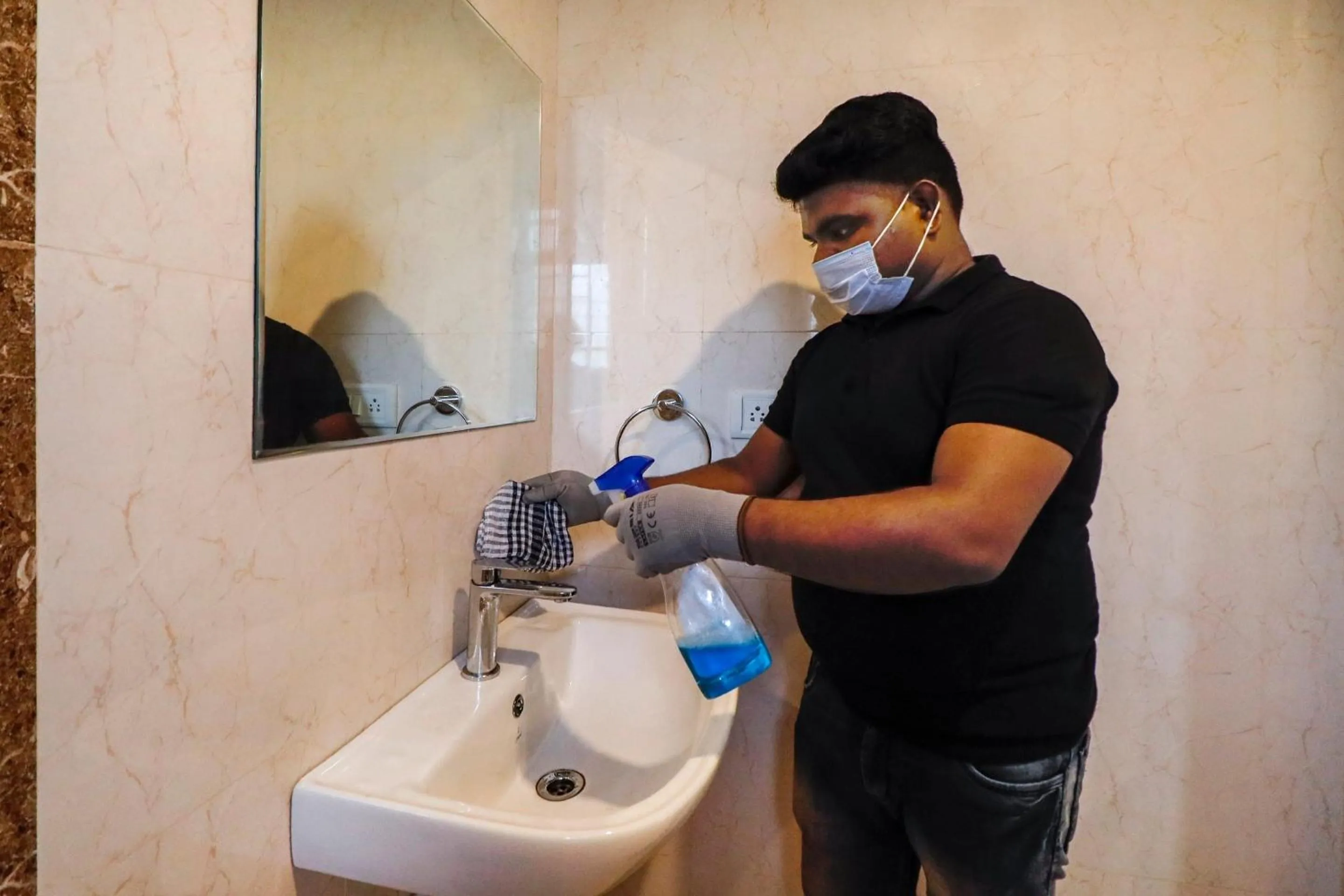 Bathroom in Super Townhouse OAK Hitec City Near Image Hospital