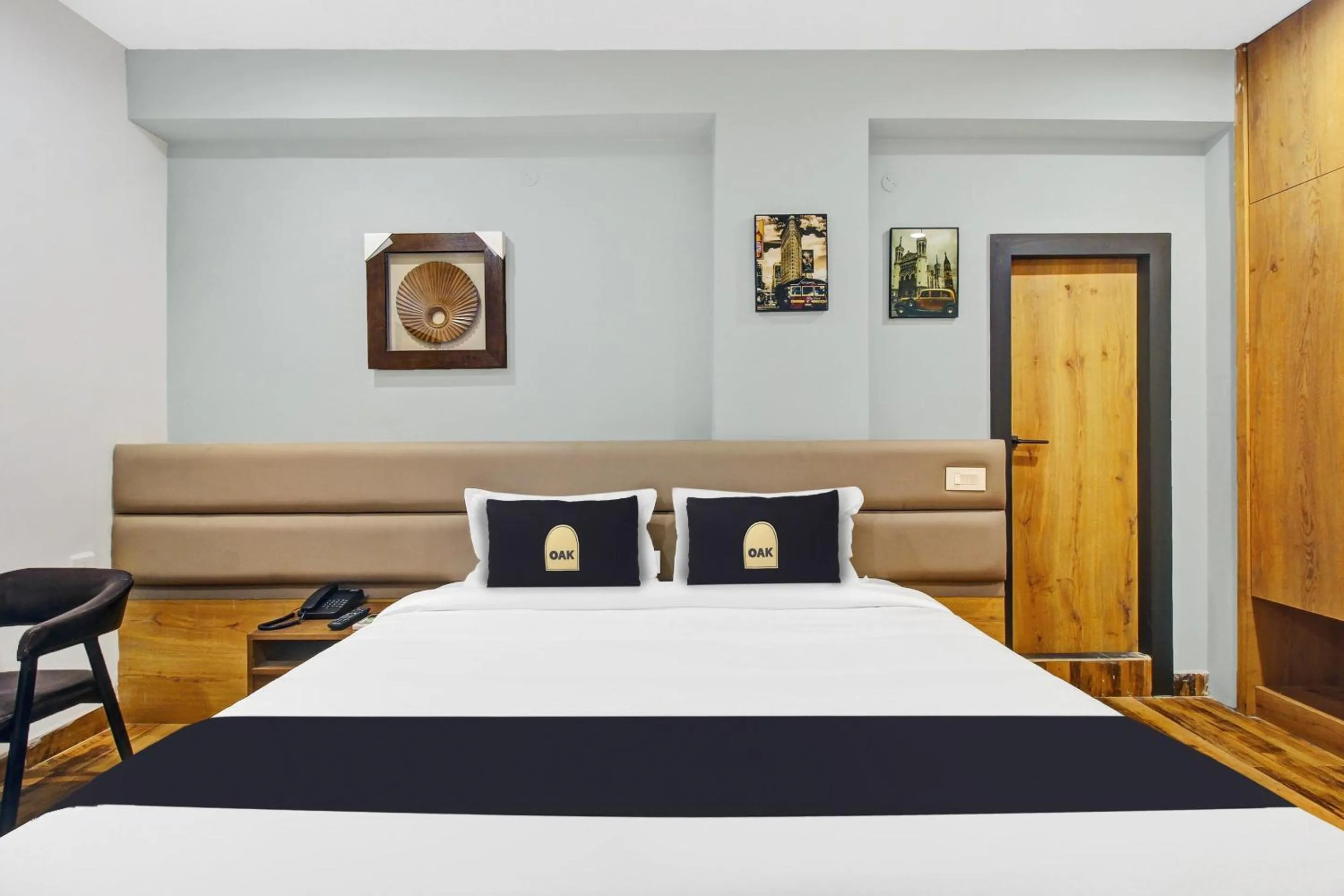 Bedroom, Bed in Super Townhouse OAK Hitec City Near Image Hospital