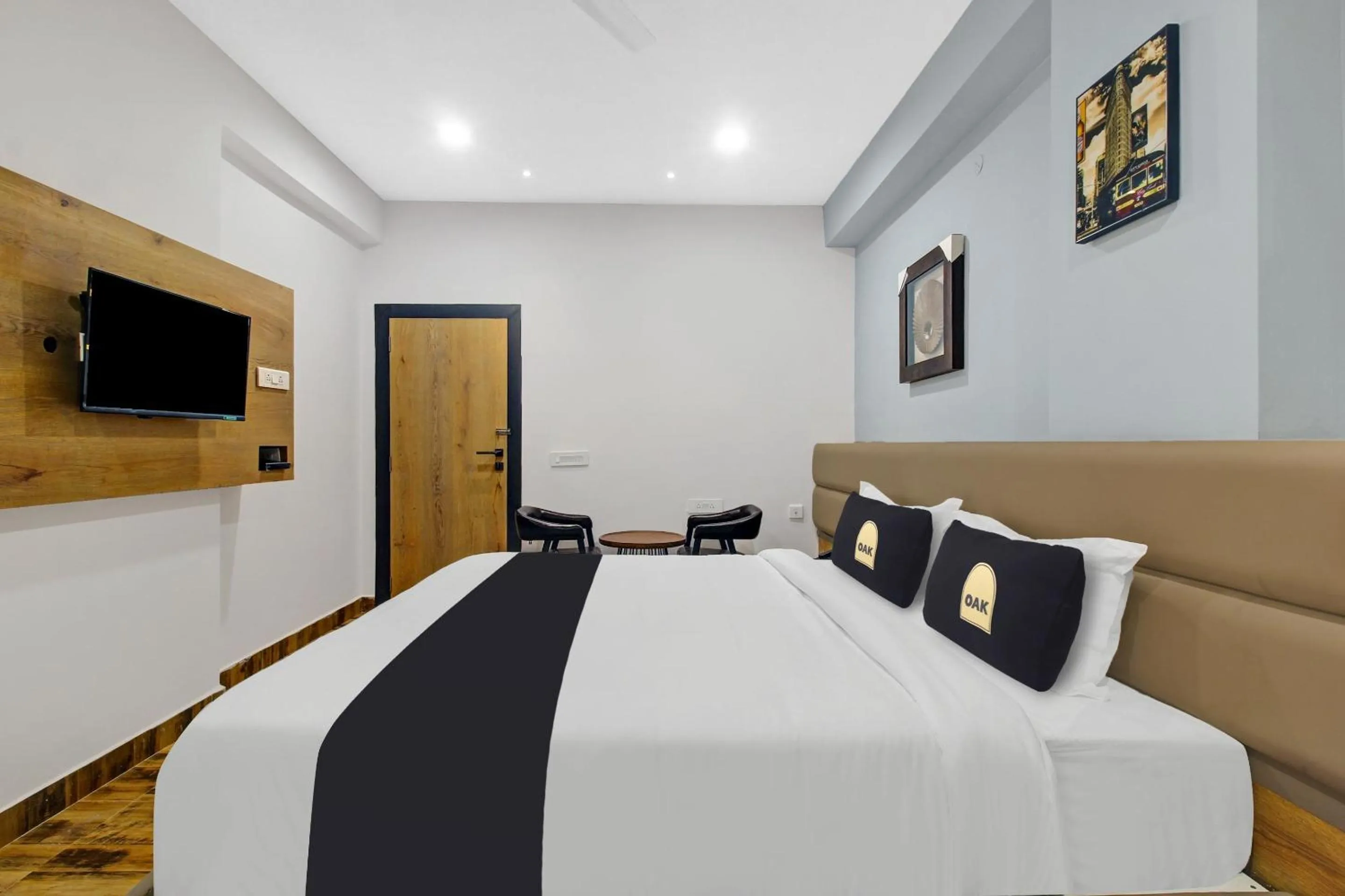 Bedroom, Bed in Super Townhouse OAK Hitec City Near Image Hospital