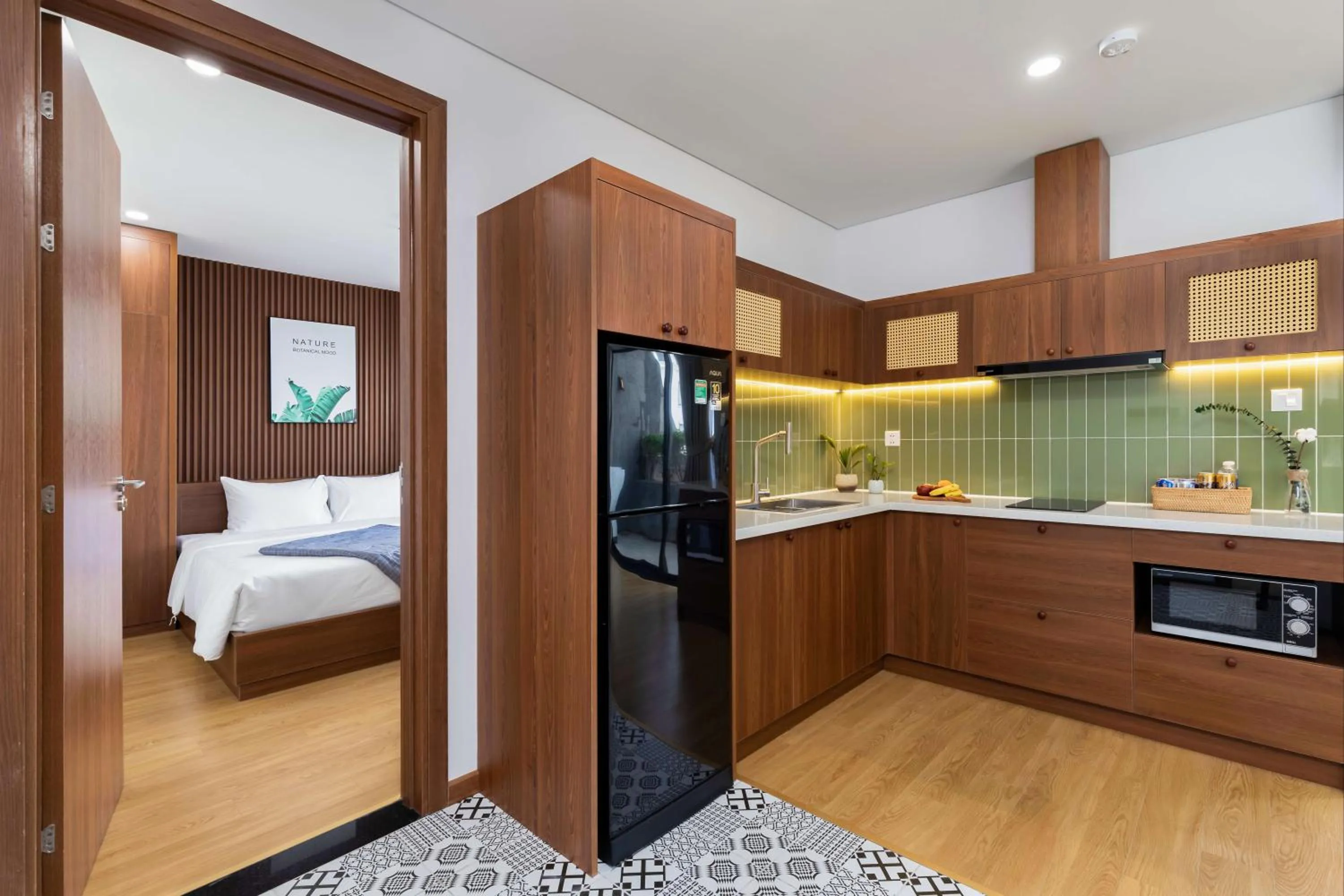 kitchen, Bed in Lagom Boutique Hotel Da Nang