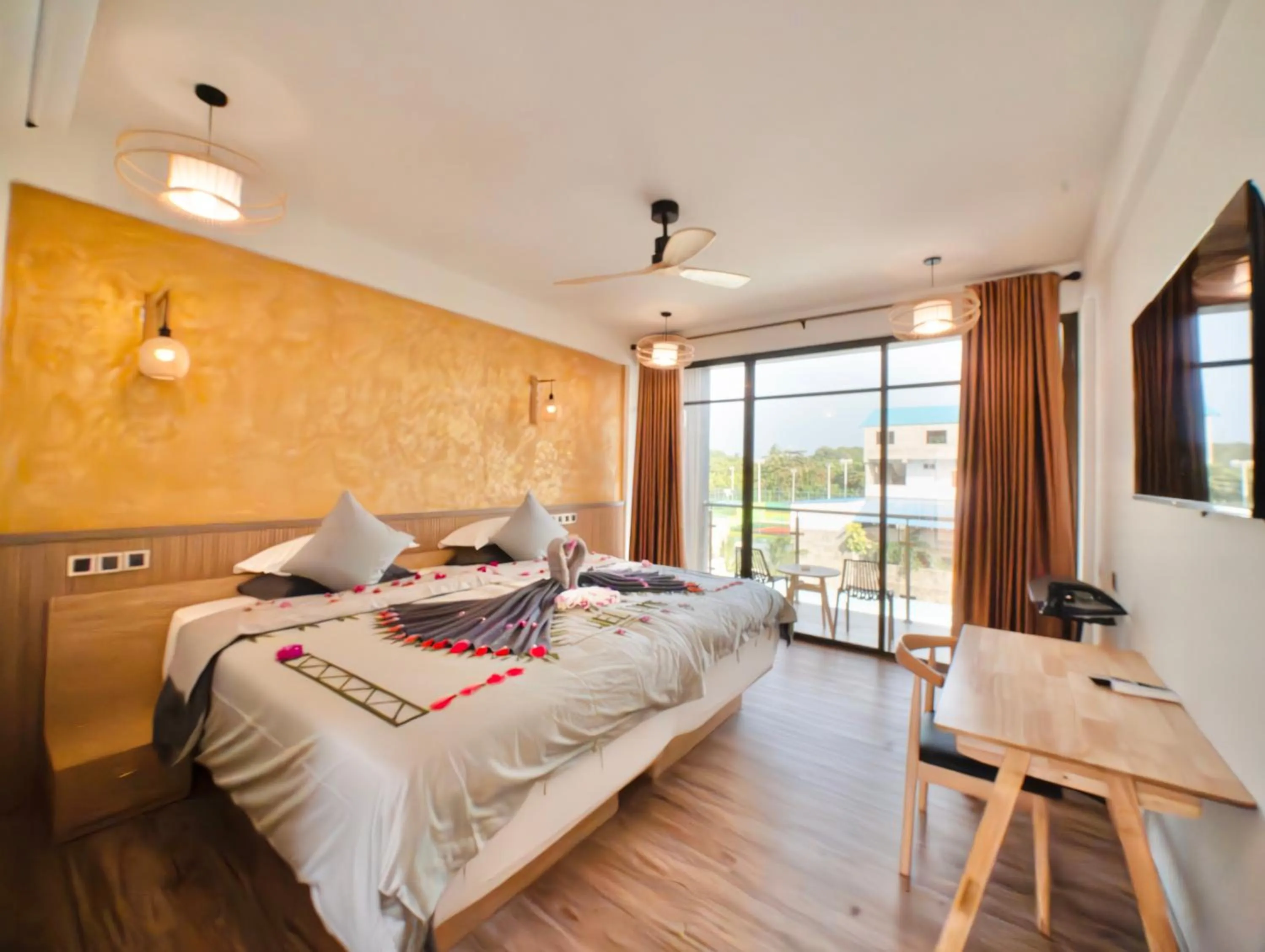 Photo of the whole room, Bed in Ahola Thoddoo, Maldives