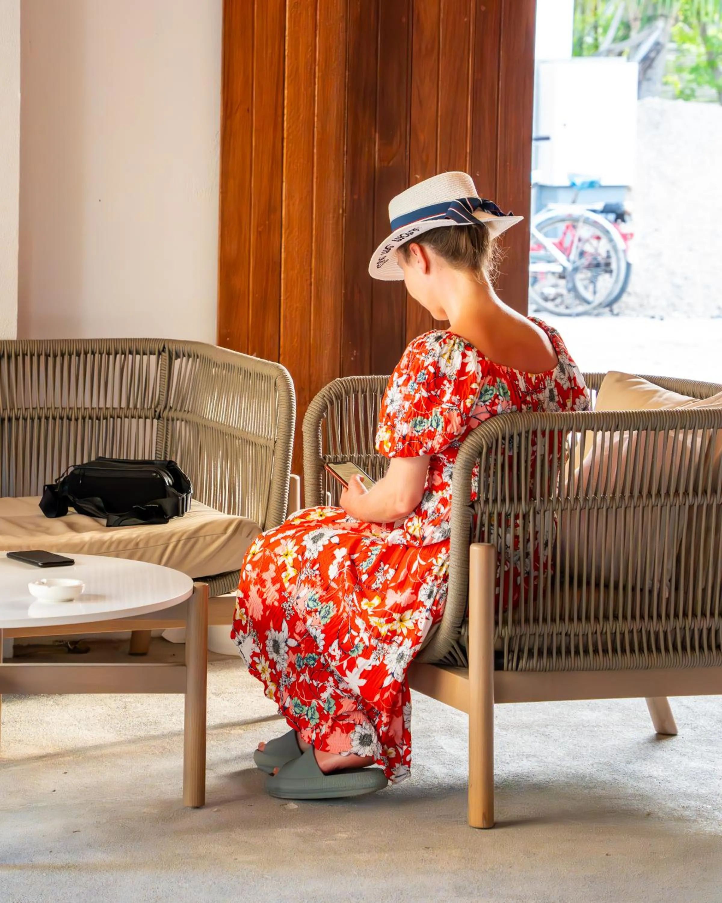 People in Ahola Thoddoo, Maldives