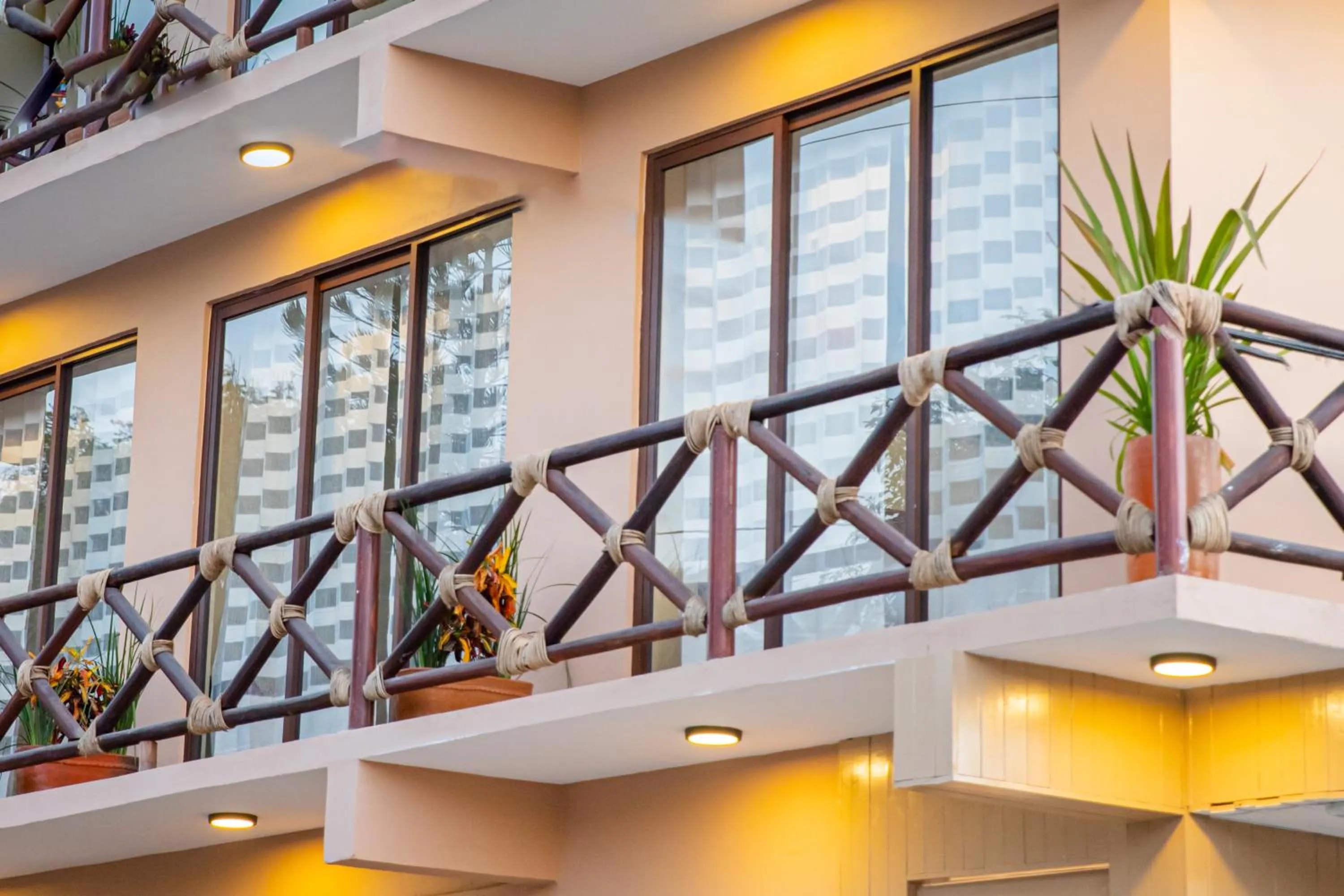 Balcony/Terrace in Hotel Santa Cruz Punta Zicatela