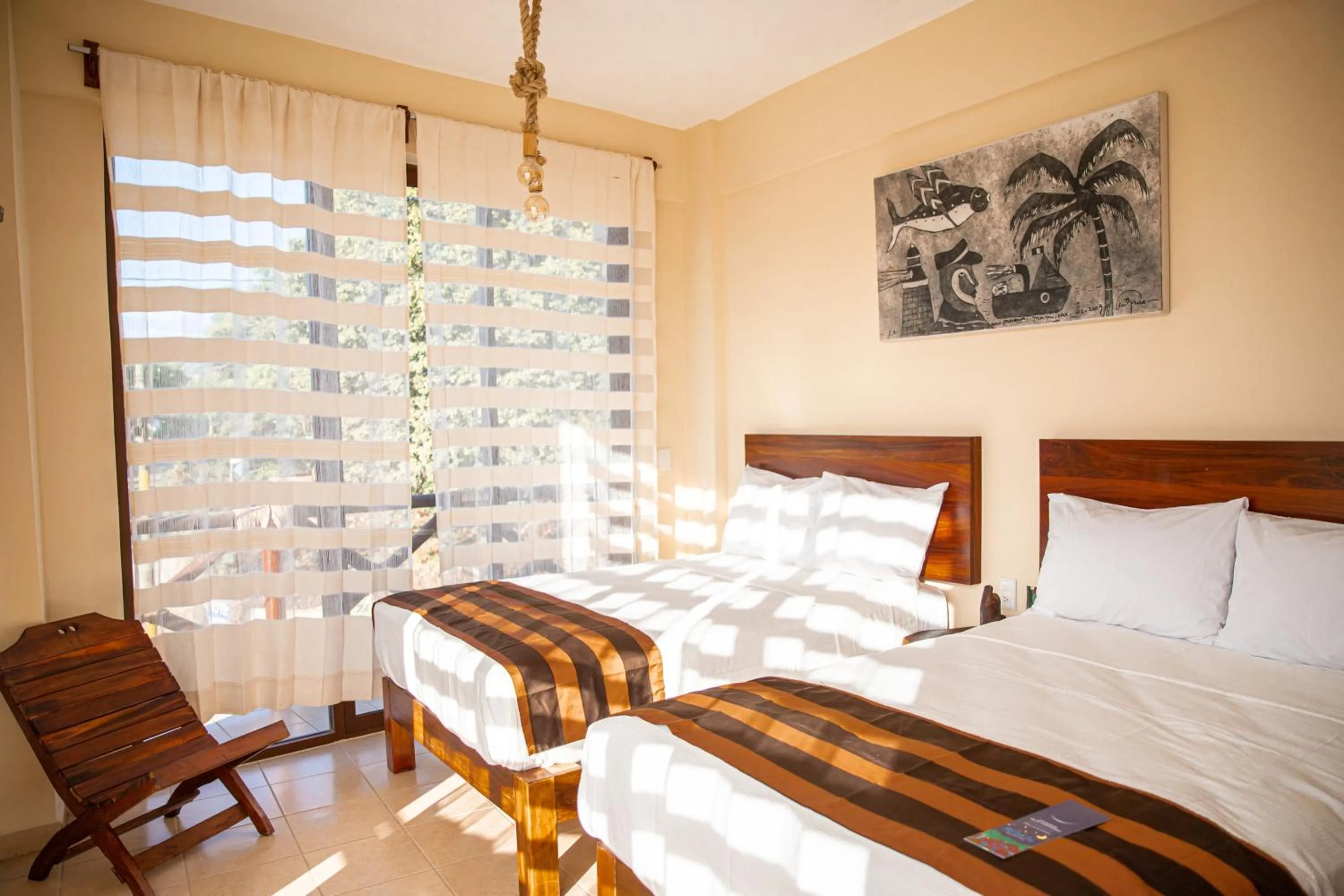 Bed in Hotel Santa Cruz Punta Zicatela