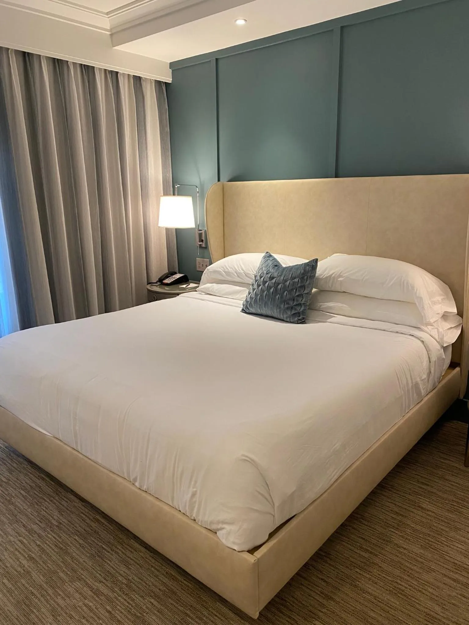 Bed in The Shepherd Hotel Downtown Clemson