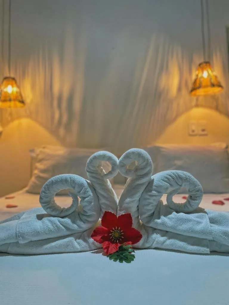 Bed in Pousada Paradise