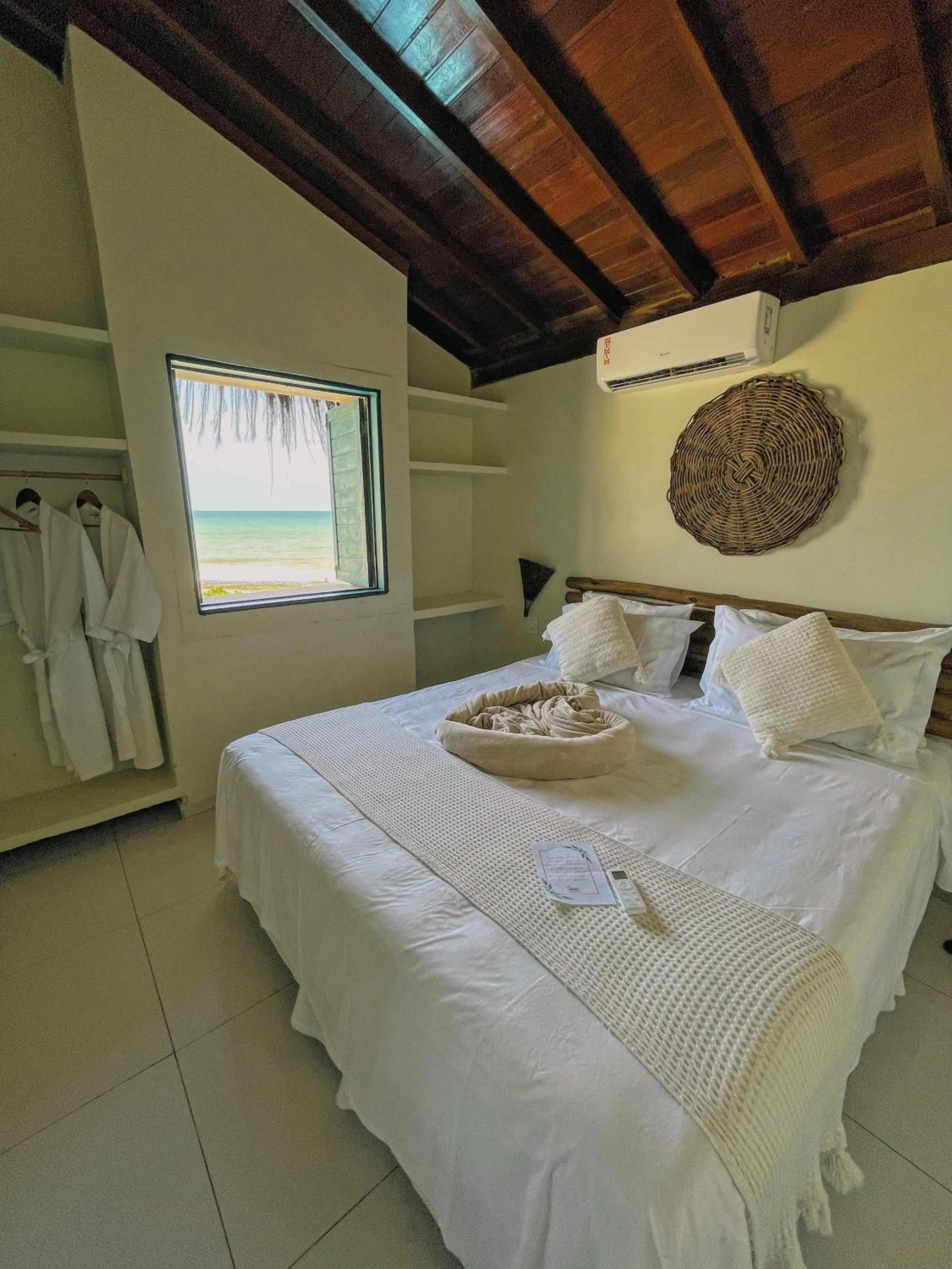 Bed in Pousada Paradise