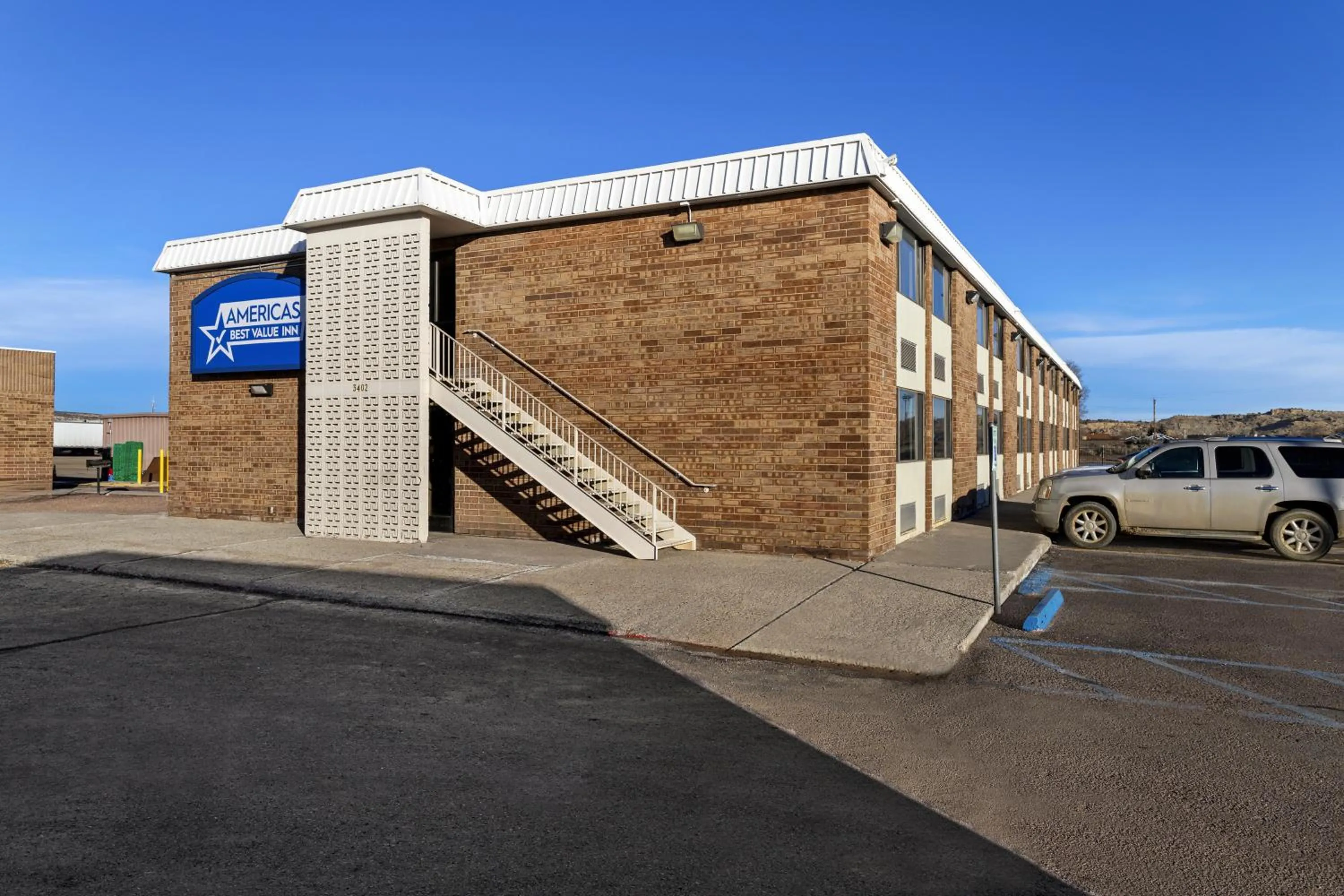 Property building in Americas Best Value Inn Gallup