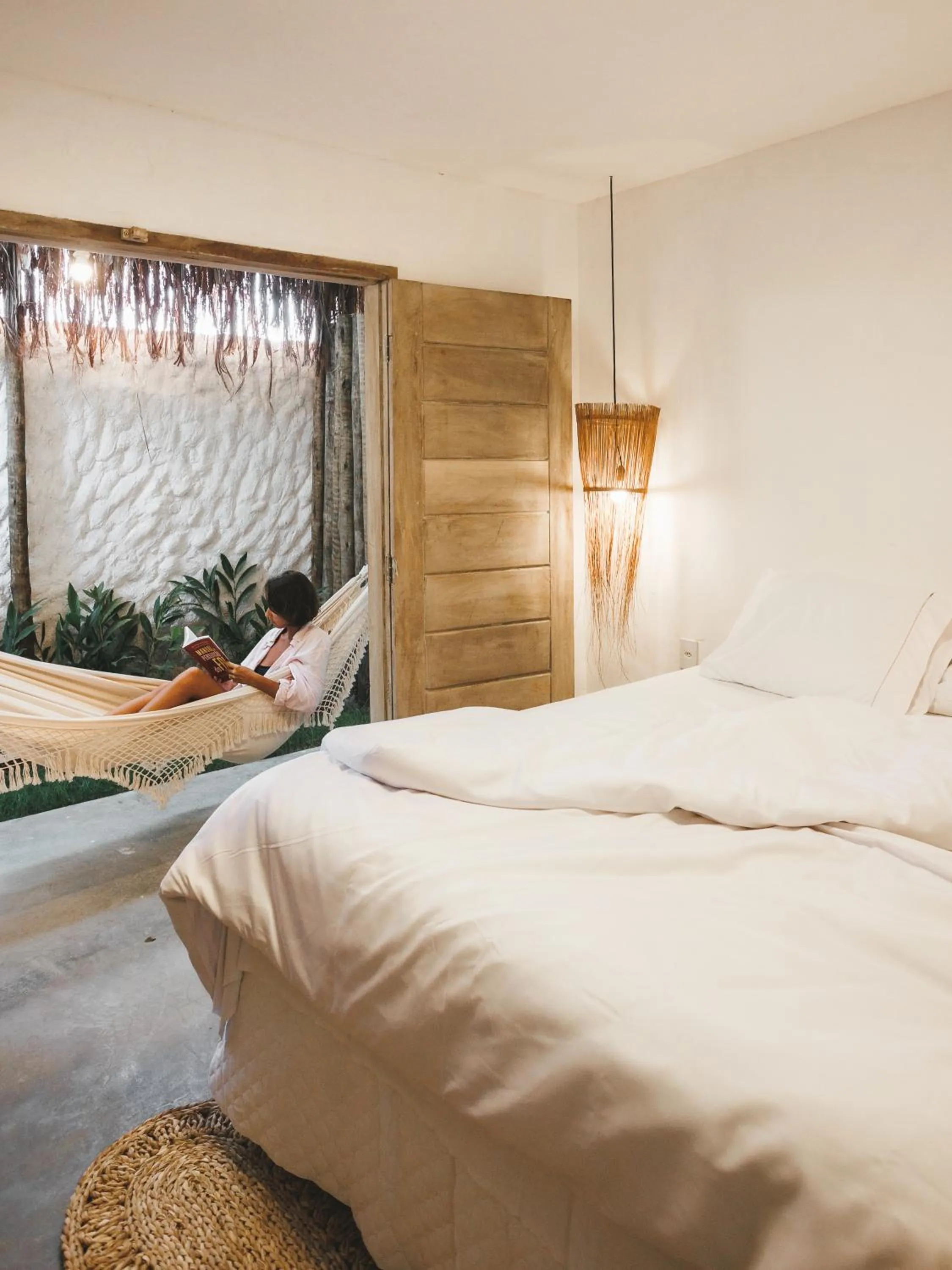 Patio, Bed in Pousada Villa Cacau