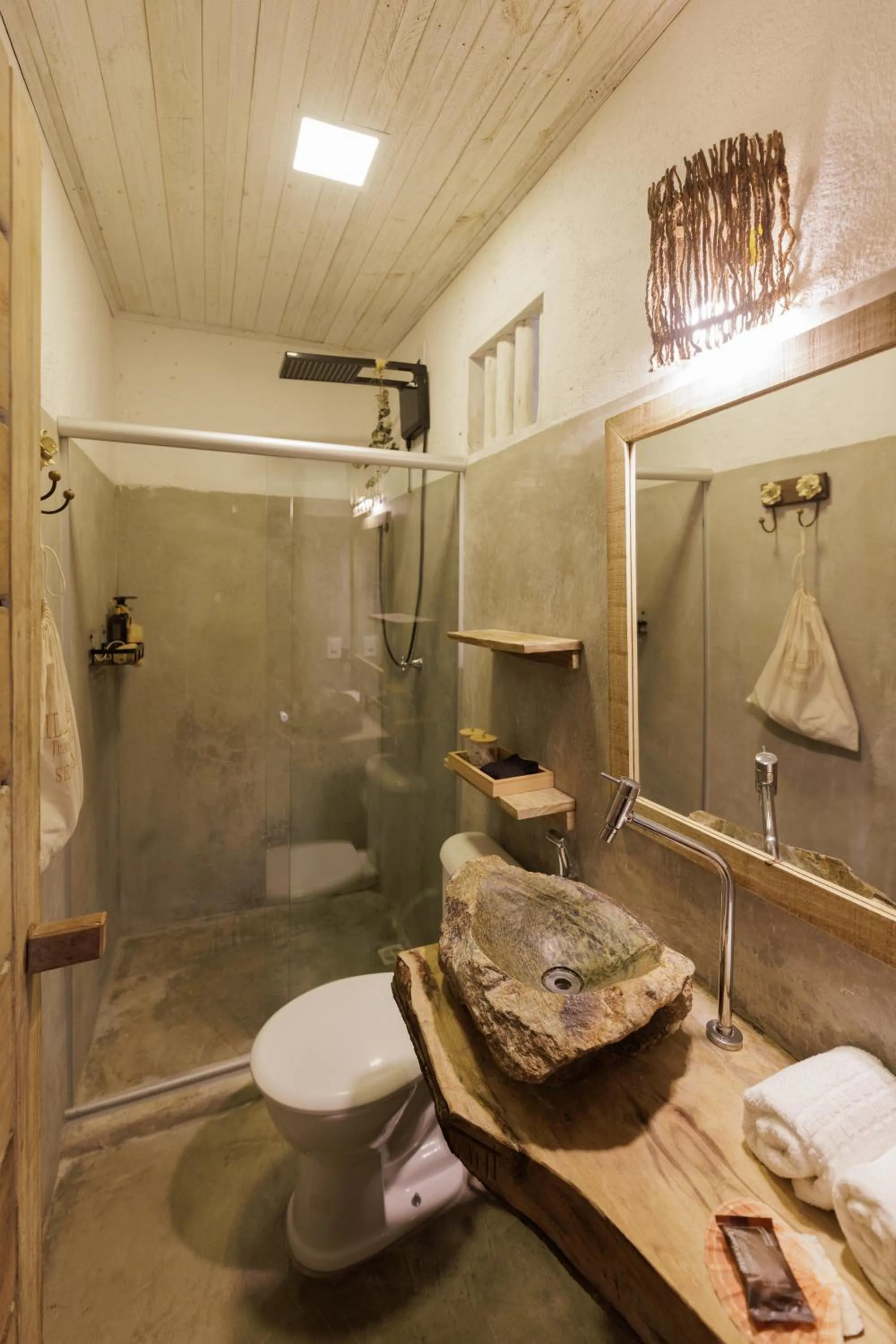 Shower in Pousada Villa Cacau