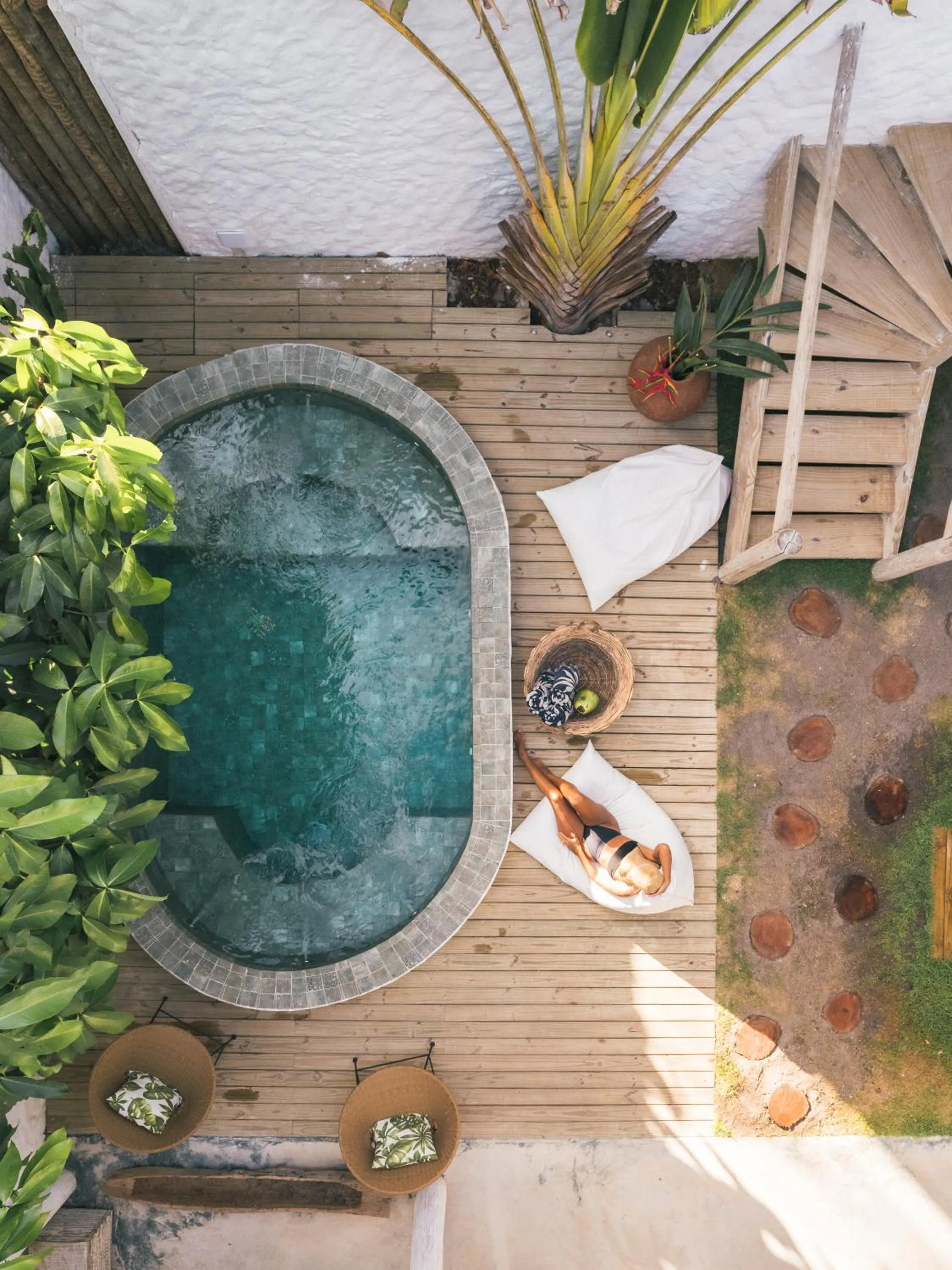 Pool view in Pousada Villa Cacau