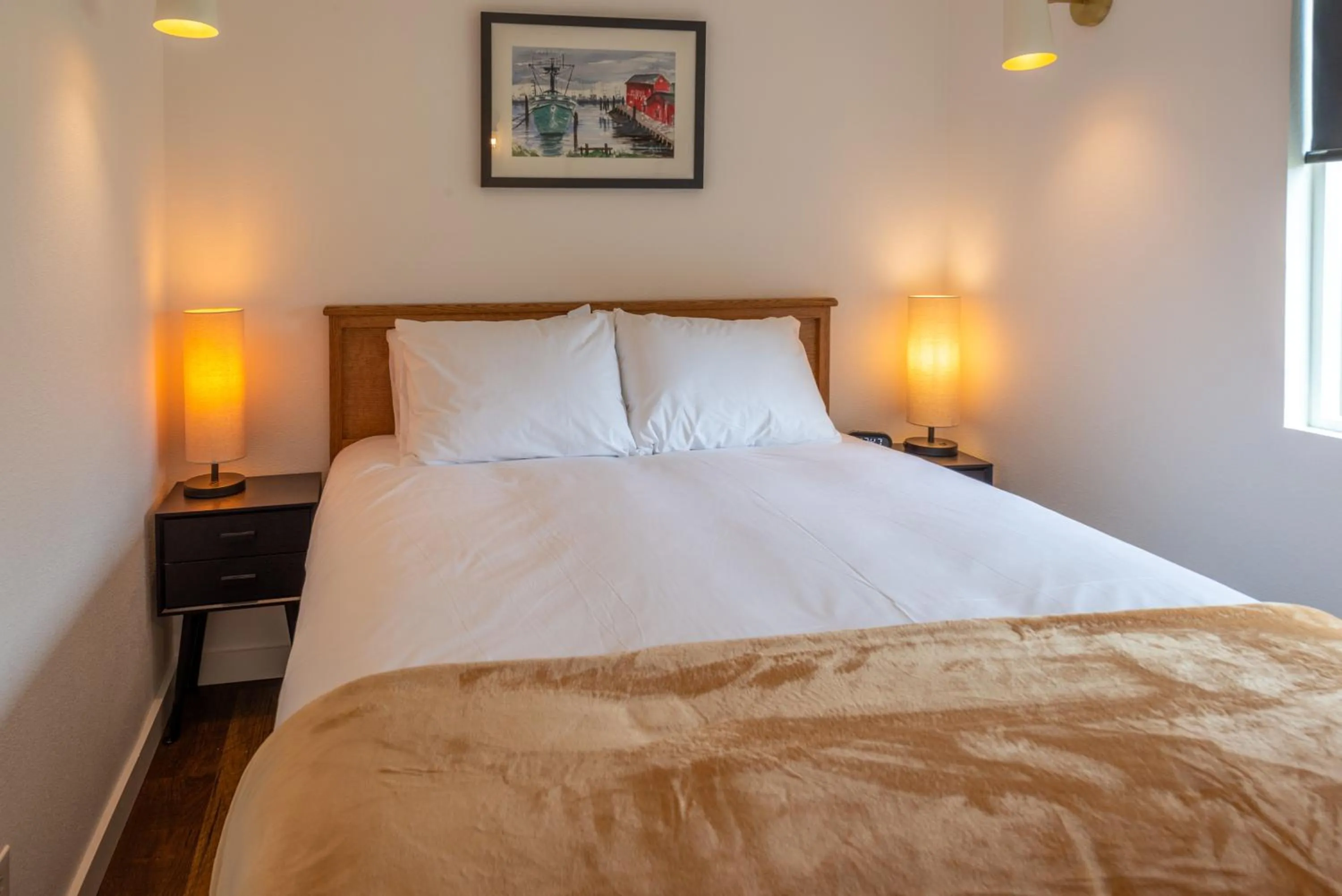 Bed in The Seaview Cottages