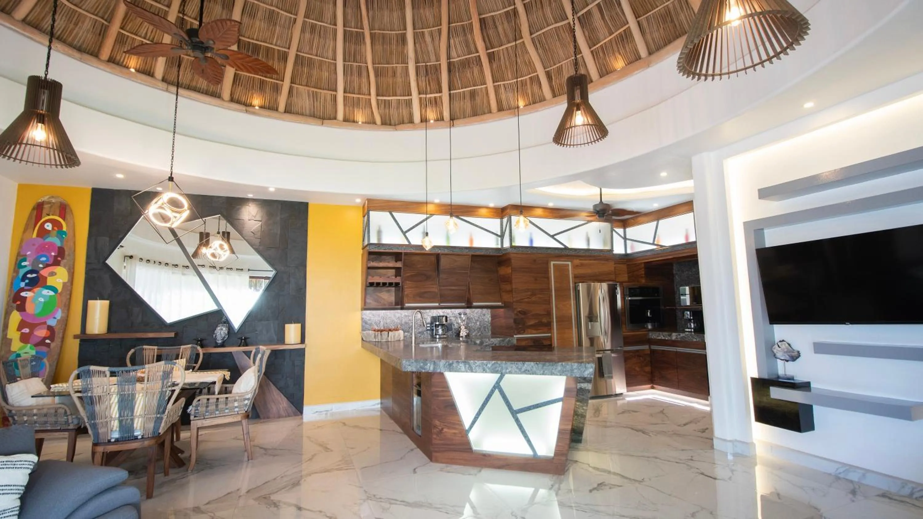 Kitchen or kitchenette in Sunset Island Villas Riviera Nayarit