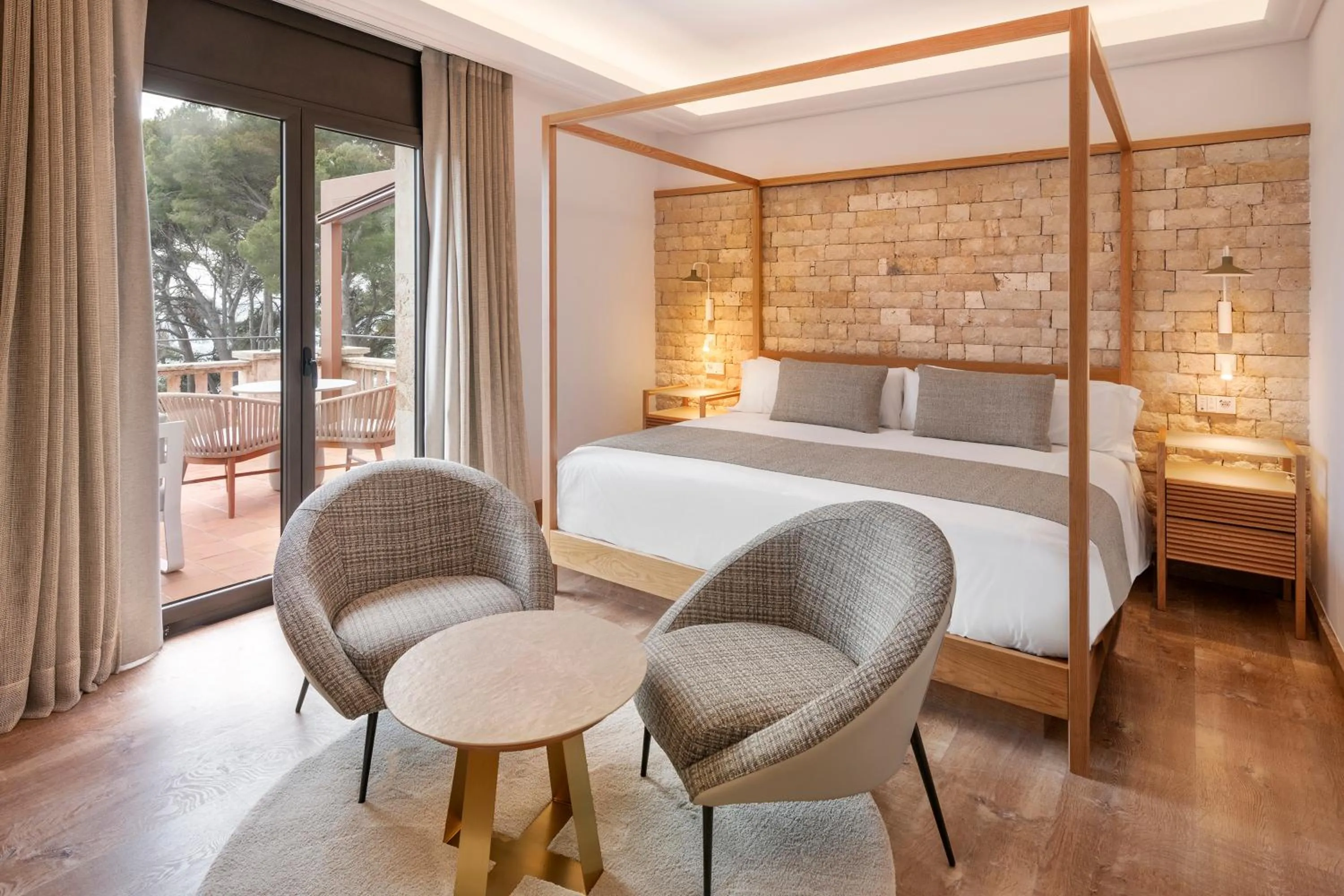 Bed in Hotel Cala del Pi - Adults Only