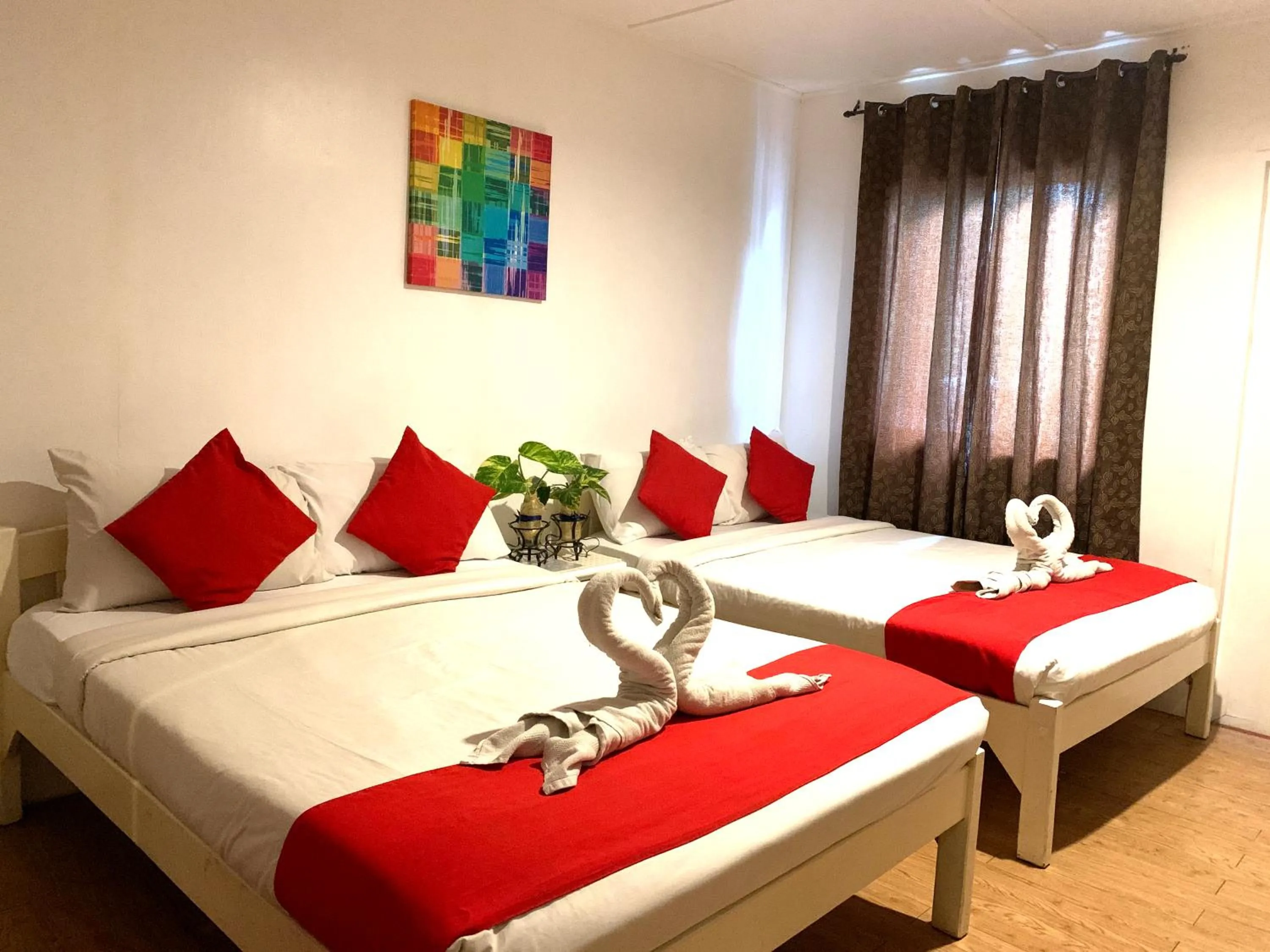 Bed in Davao Airport View Hotel