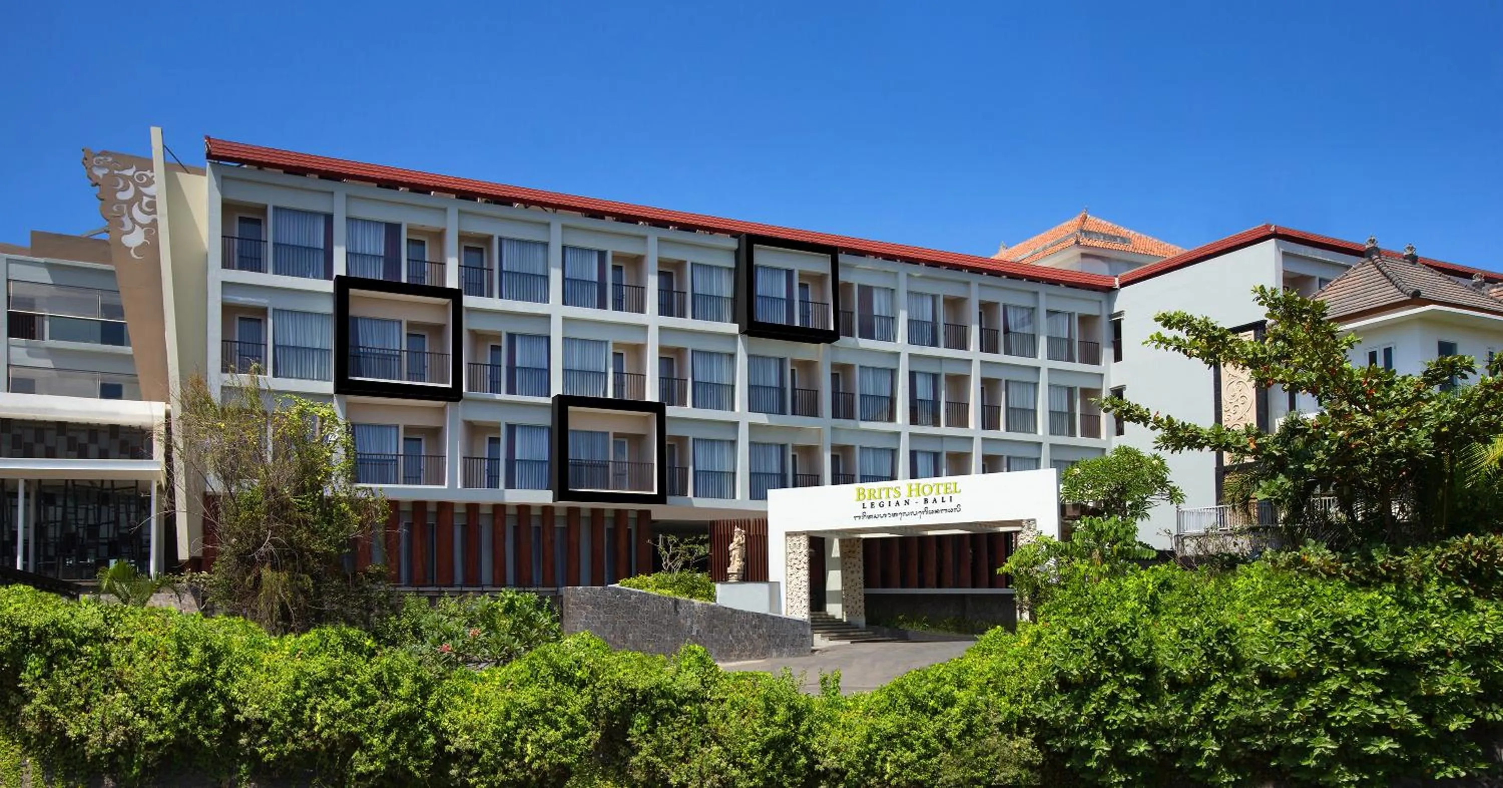 Property building in Brits Hotel Legian