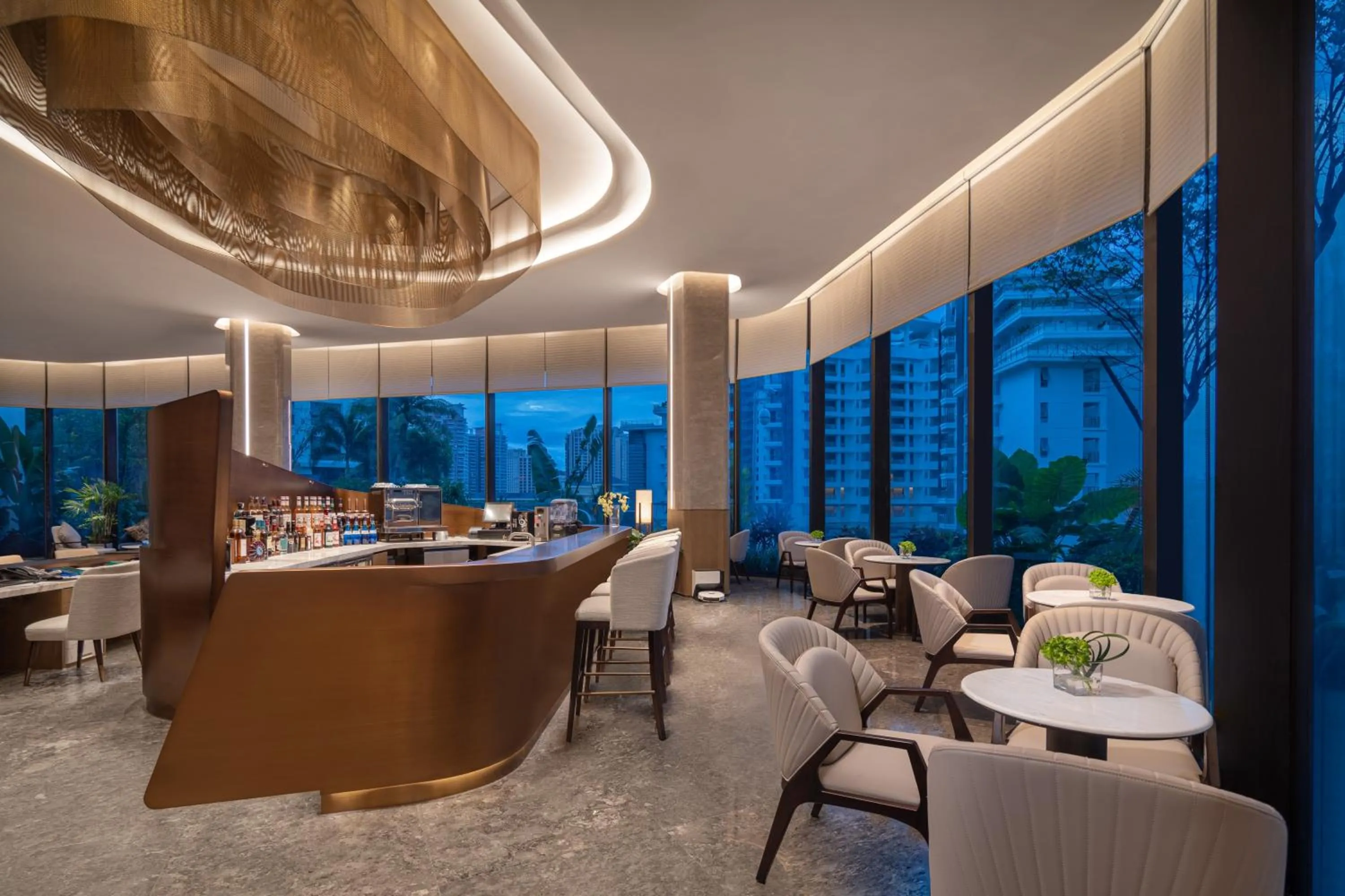 Seating area in Ascott Dadonghai Bay Sanya