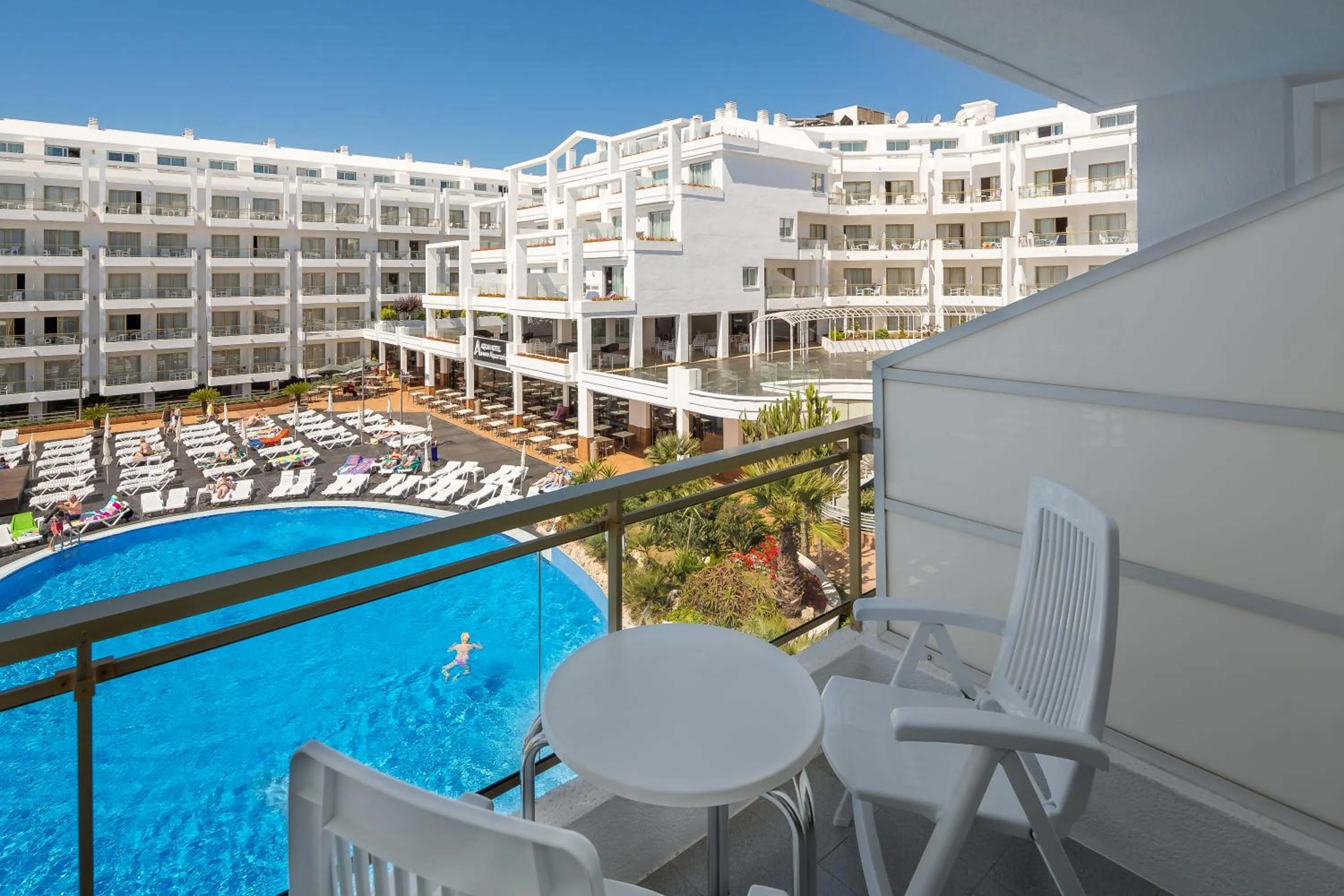 Pool view in AQUA Hotel Aquamarina & Spa