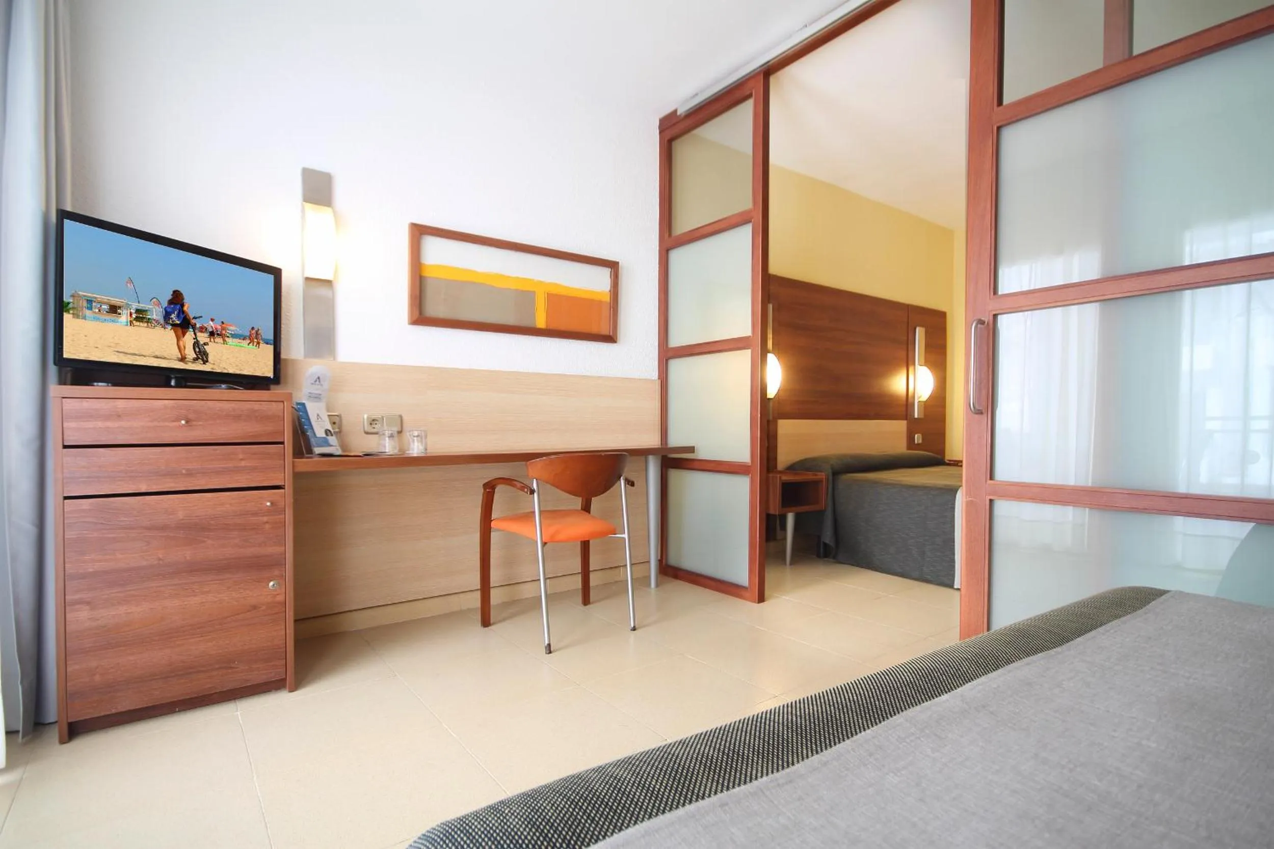 Photo of the whole room, Bed in AQUA Hotel Aquamarina & Spa