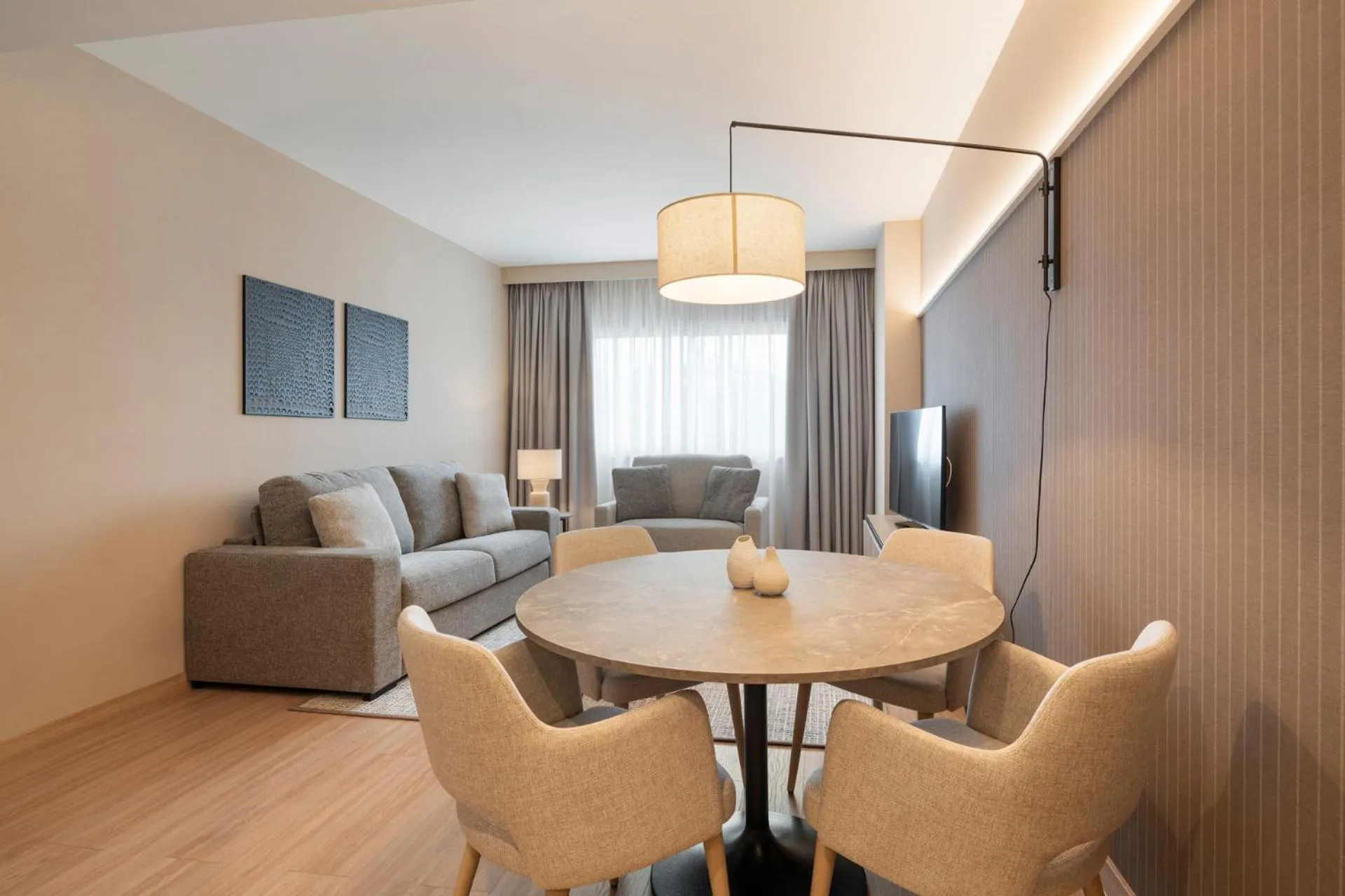 Seating area in Aparthotel Attica21 As Galeras