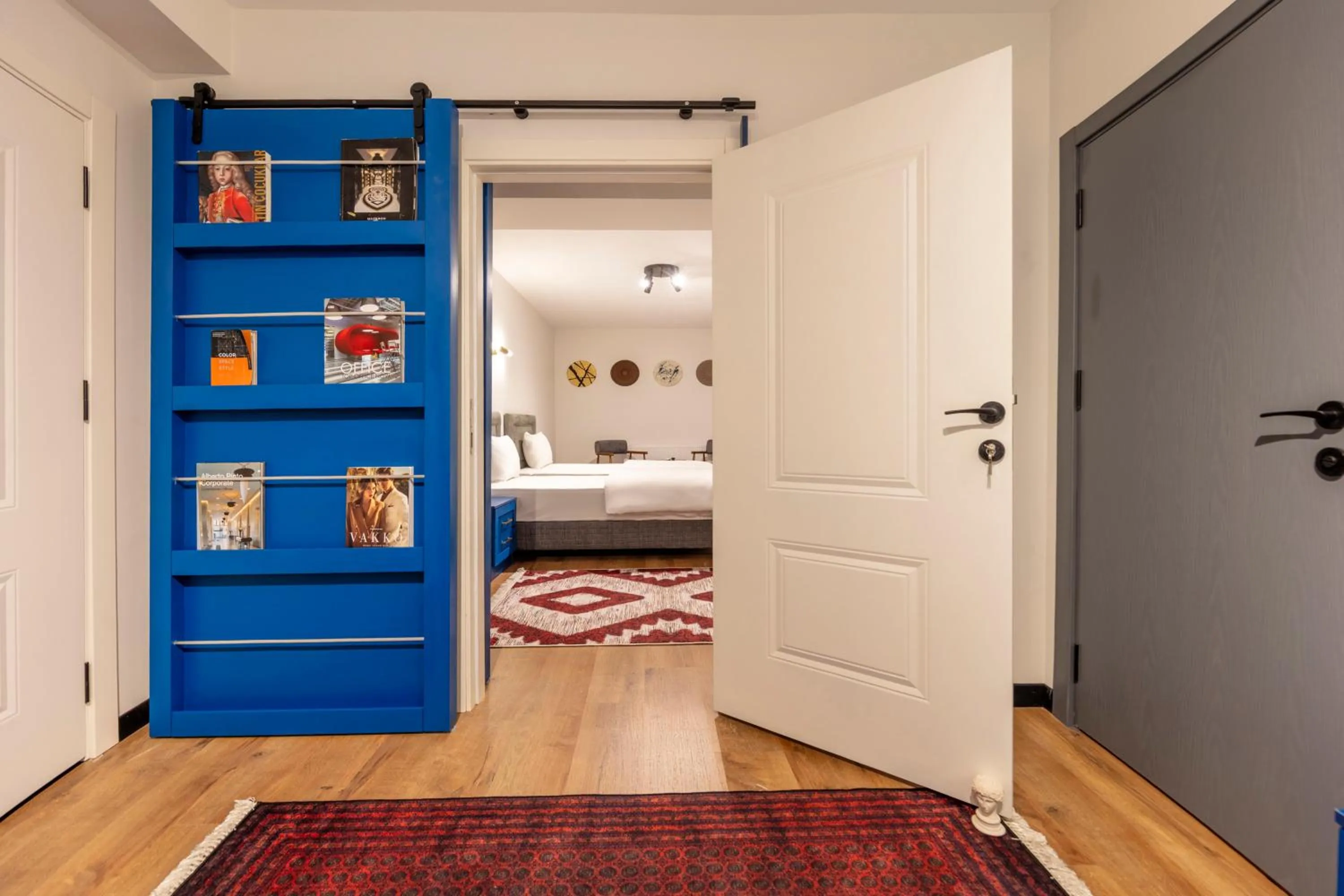 Bed in Hexa Suites Hotel