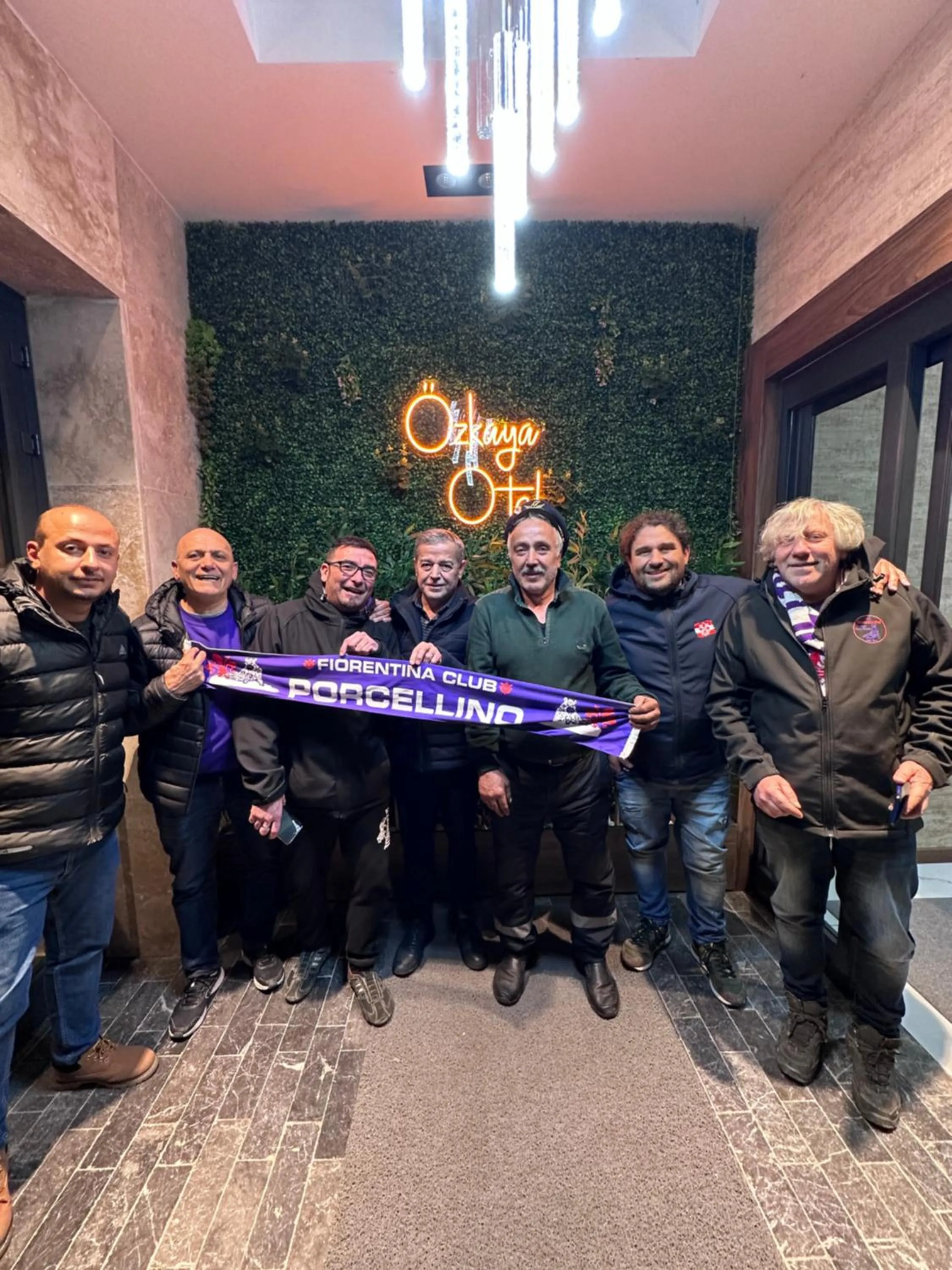 group of guests in Özkaya hotel