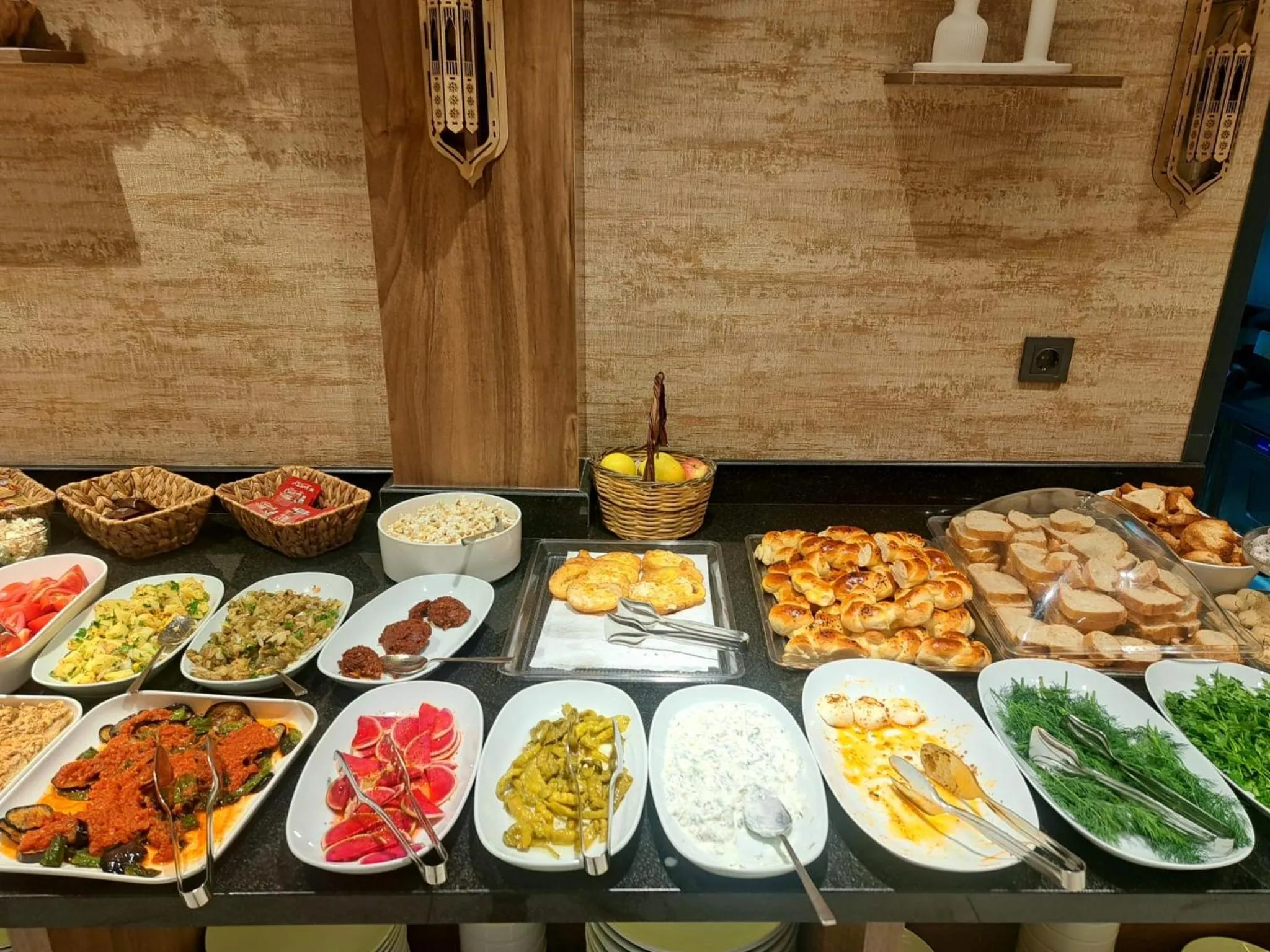 Buffet breakfast in Özkaya hotel