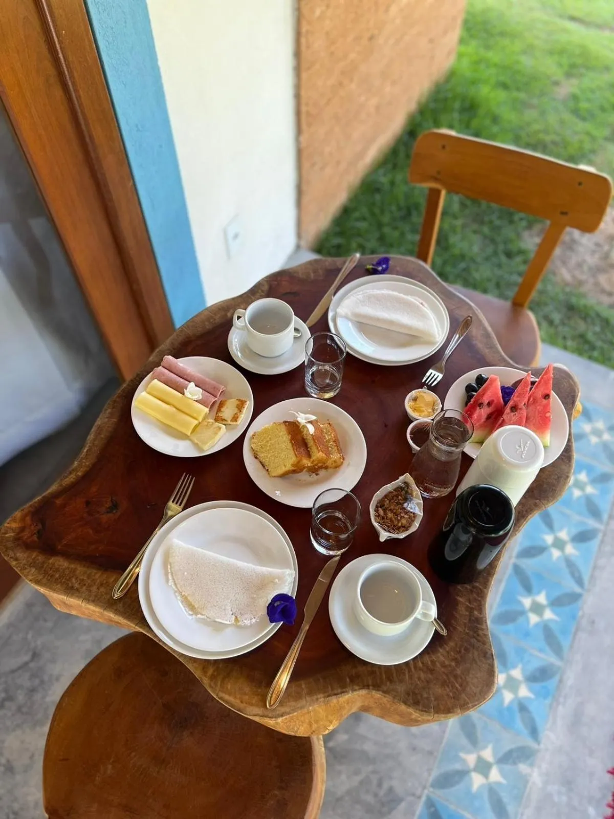 Dining area in Pousada Corália