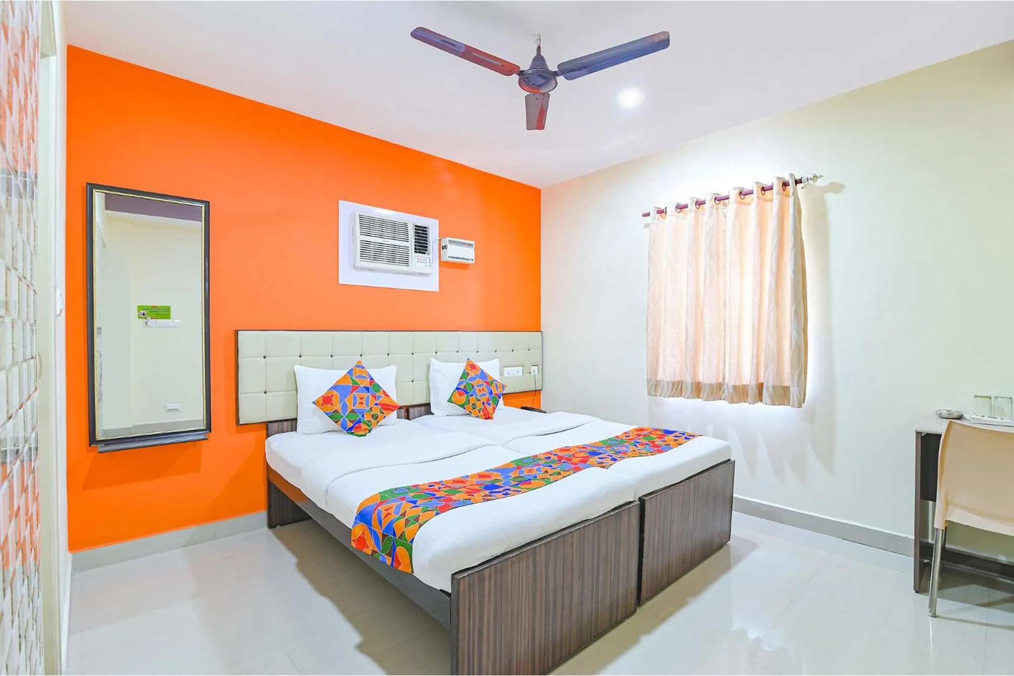 Bed in FabHotel VRJ Residency - 500M from Chennai Trade Center