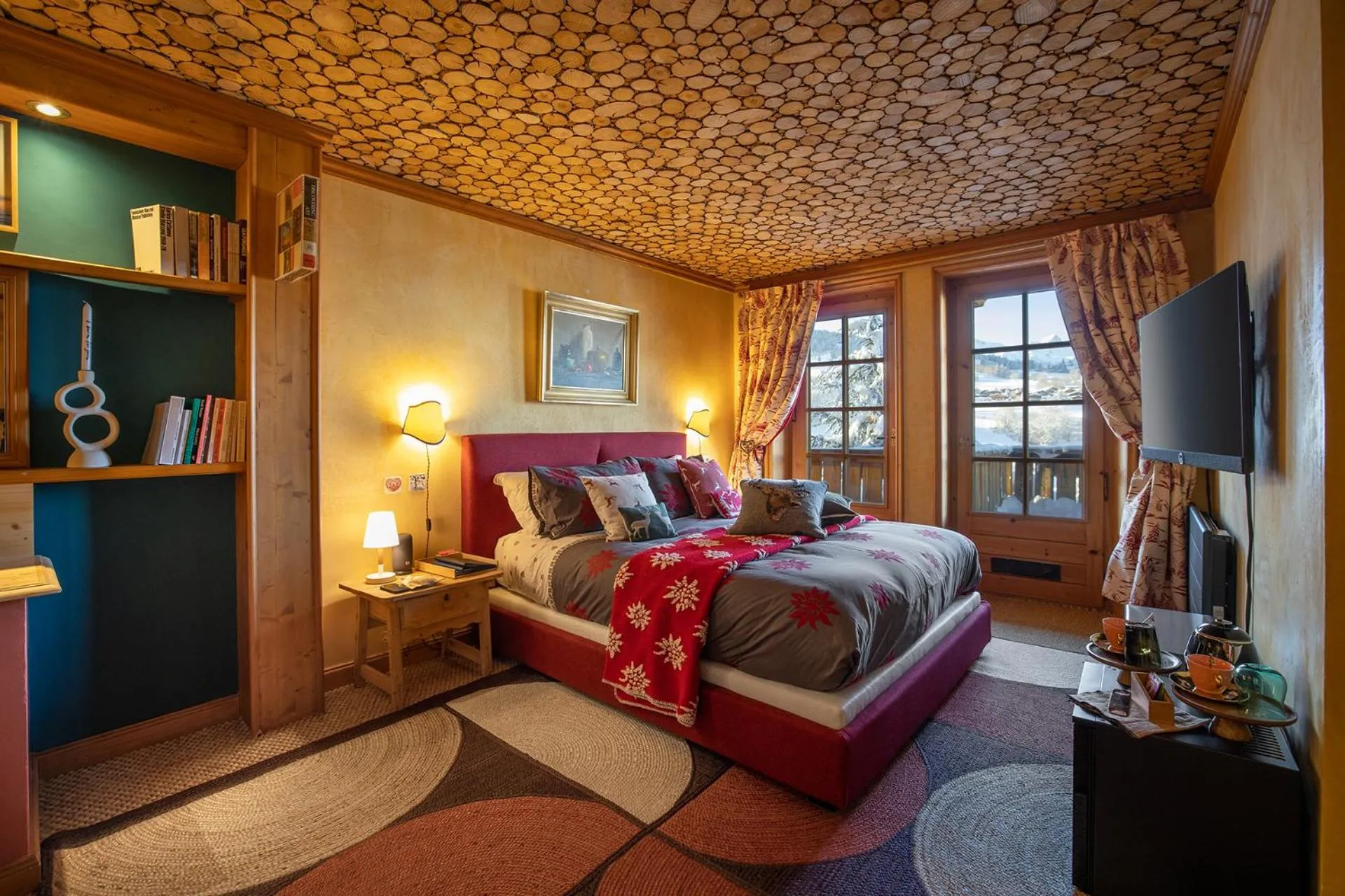 Bedroom, Bed in Magic Megève Bois