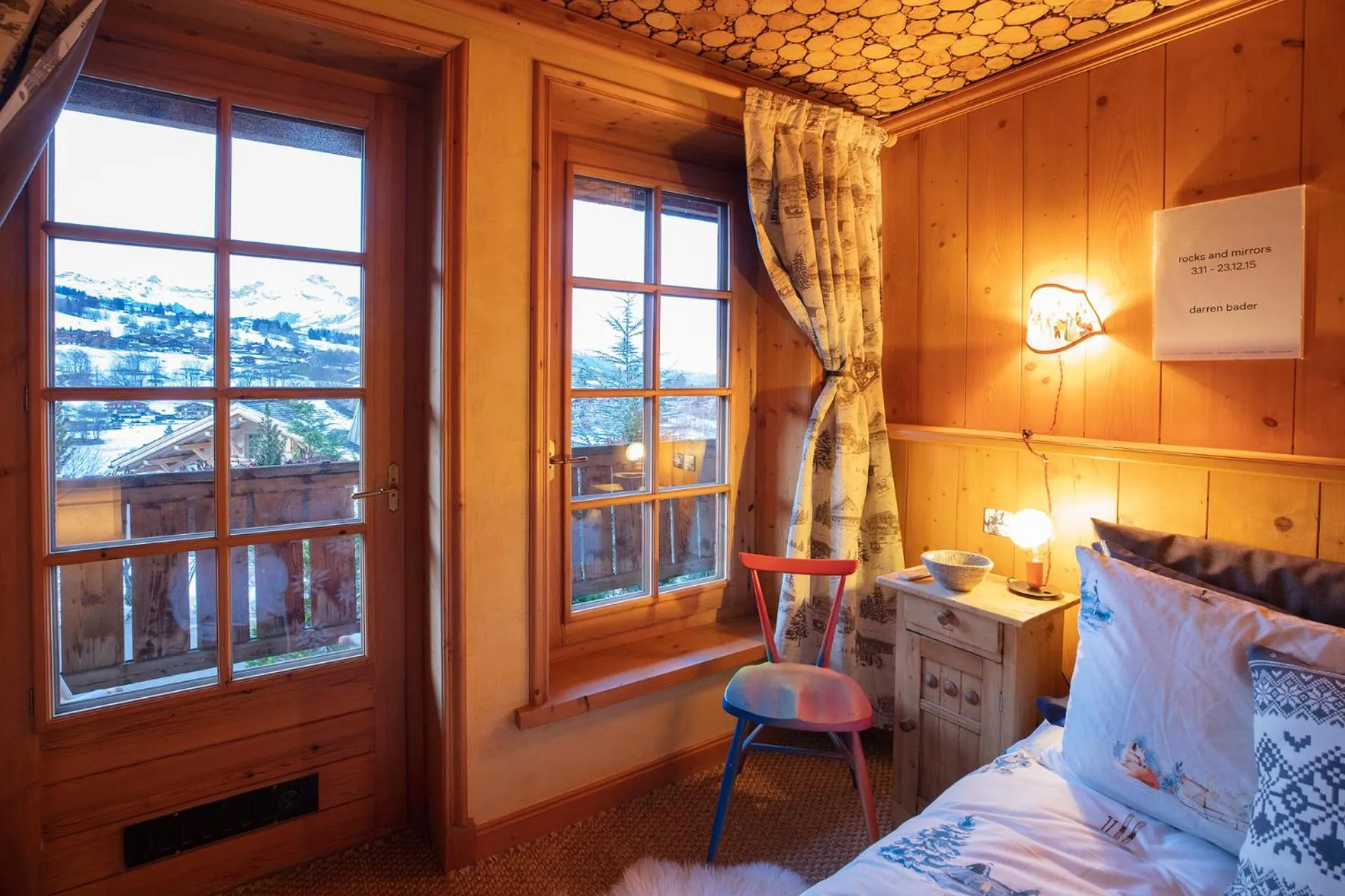 View (from property/room), Bed in Magic Megève Bois