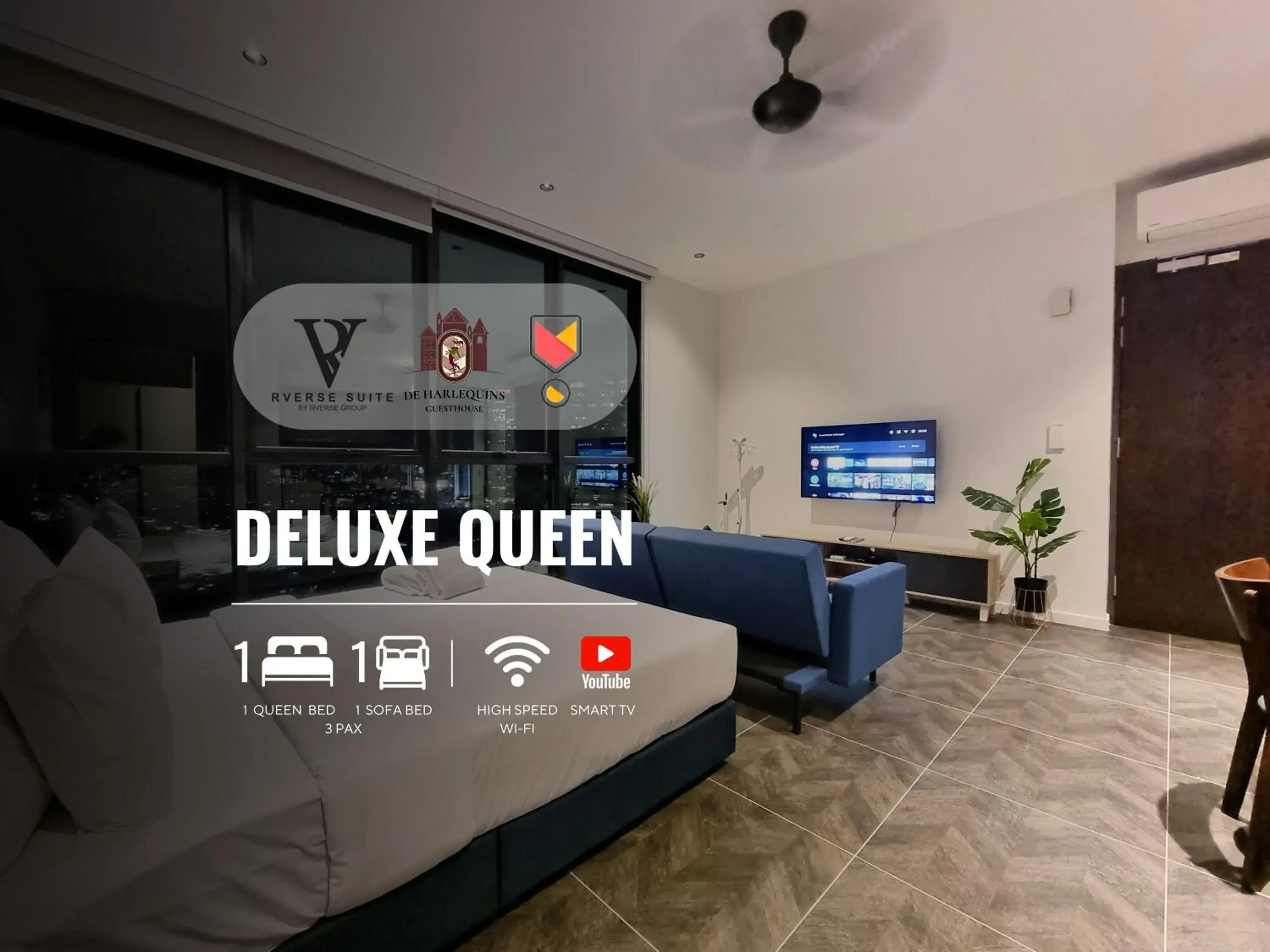 Deluxe Queen Suite in Scarletz Suites KLCC by De Harlequins Guesthouse Deluxe Queen Suite in Scarletz Suites KLCC by De Harlequins Guesthouse