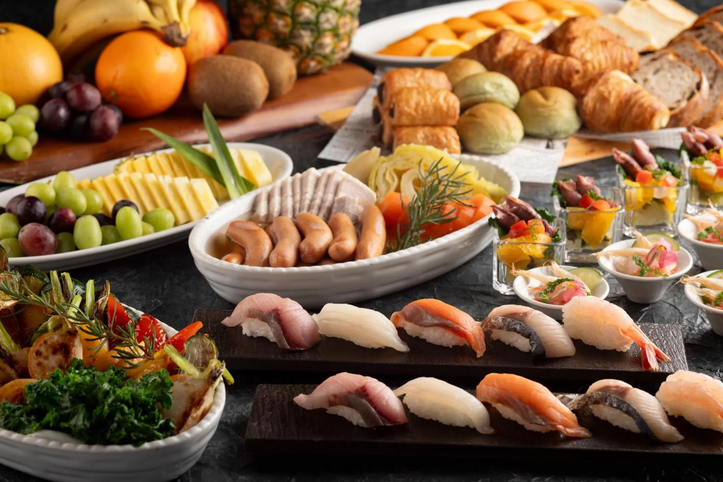 Buffet breakfast in HOTEL VISCHIO TOYAMA