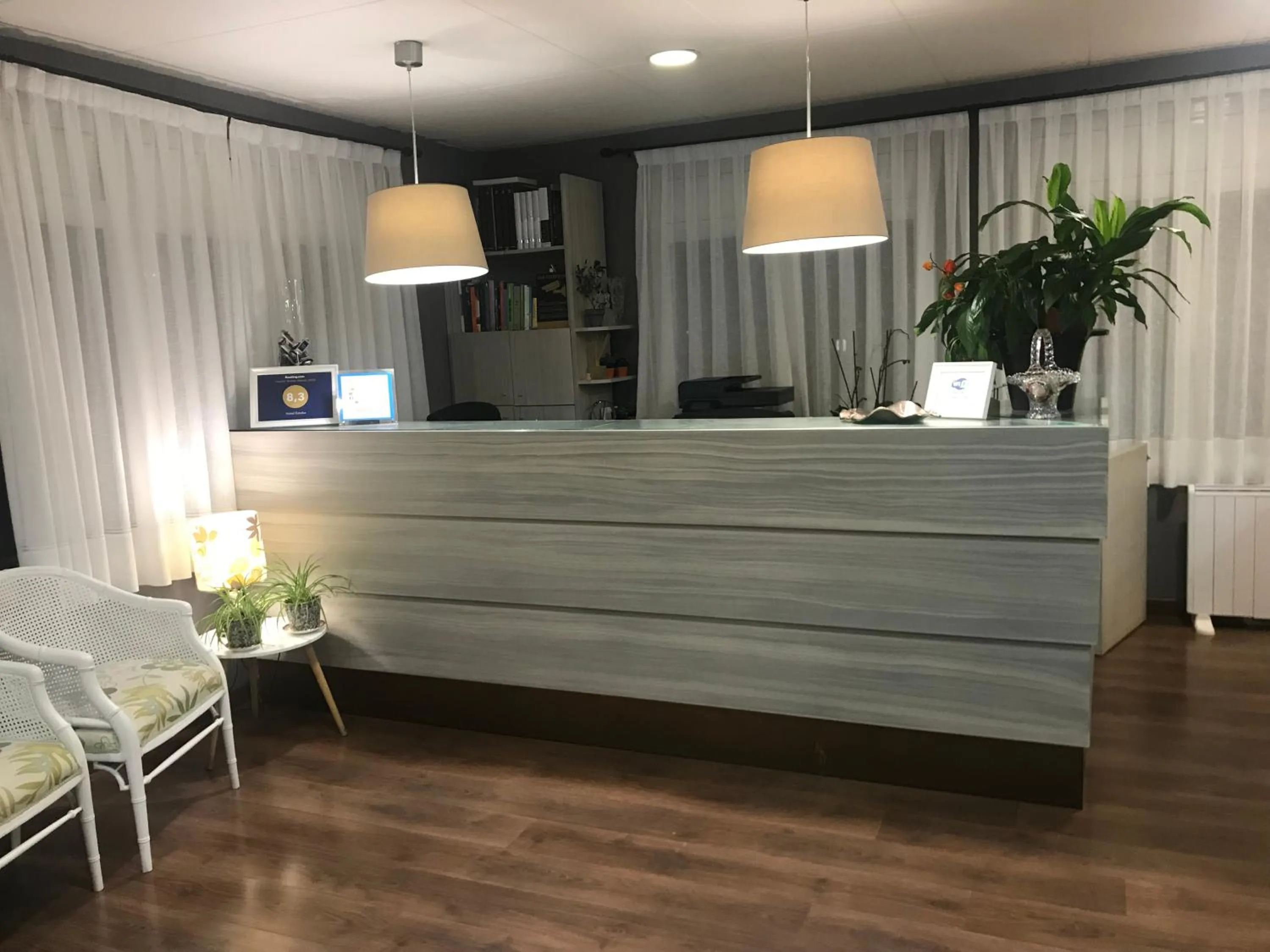 Lobby or reception in Hotel Esteba