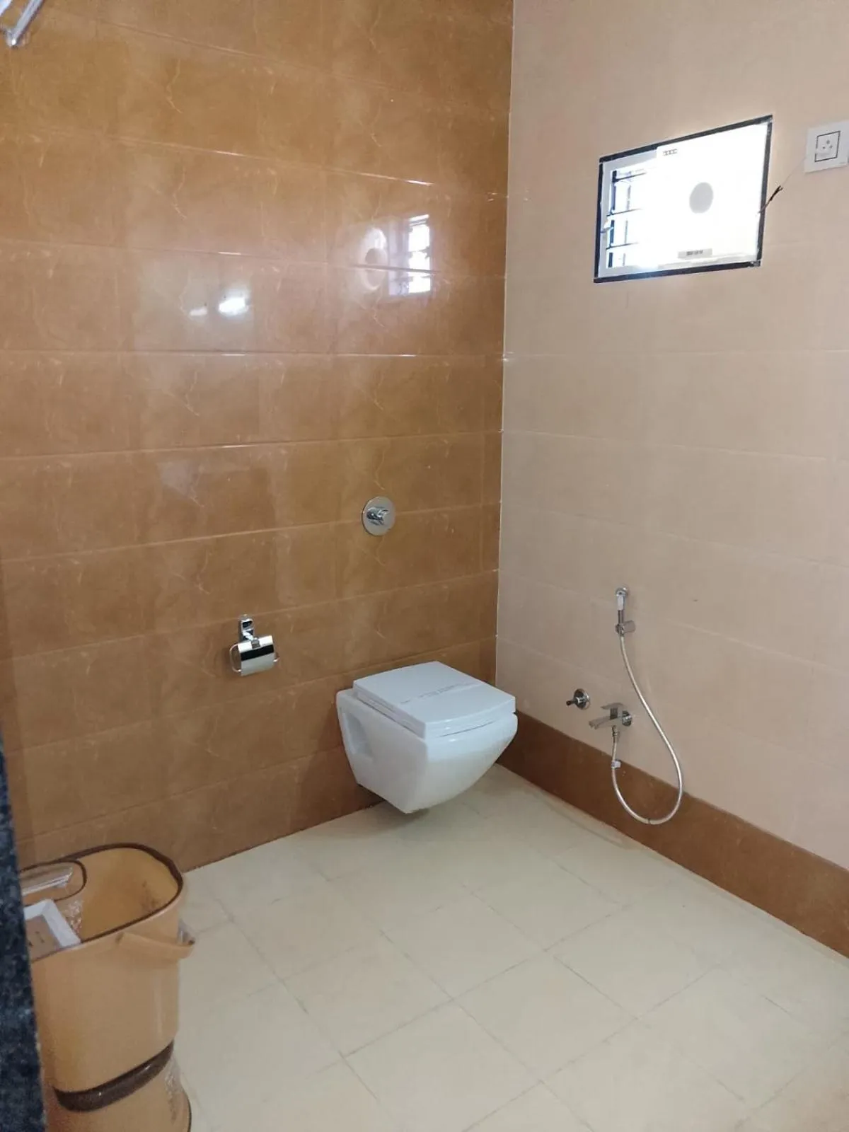 Bathroom in Flamingo Club and Resort Una 3 Km Away from Diu Check Post