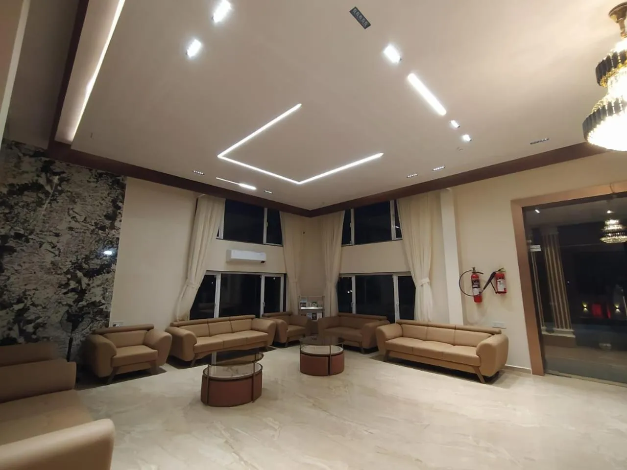 Seating area in Flamingo Club and Resort Una 3 Km Away from Diu Check Post