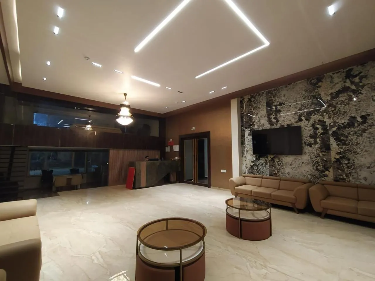 Lobby or reception in Flamingo Club and Resort Una 3 Km Away from Diu Check Post