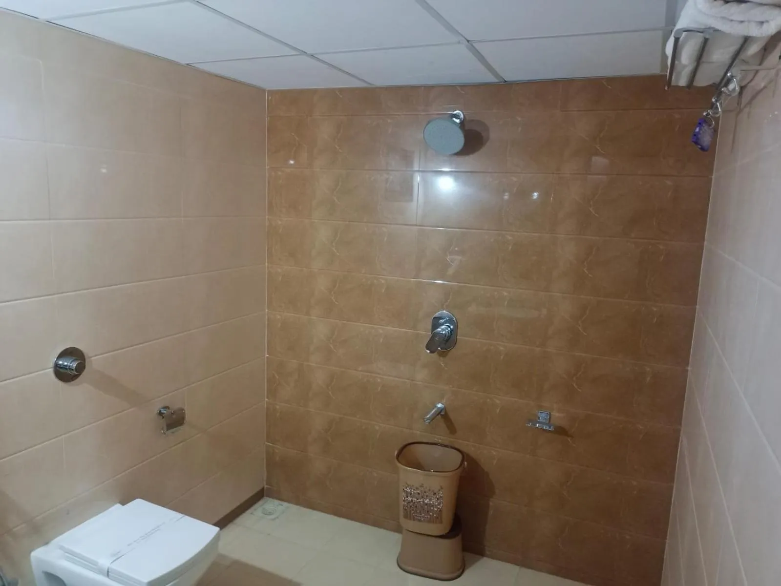 Toilet in Flamingo Club and Resort Una 3 Km Away from Diu Check Post