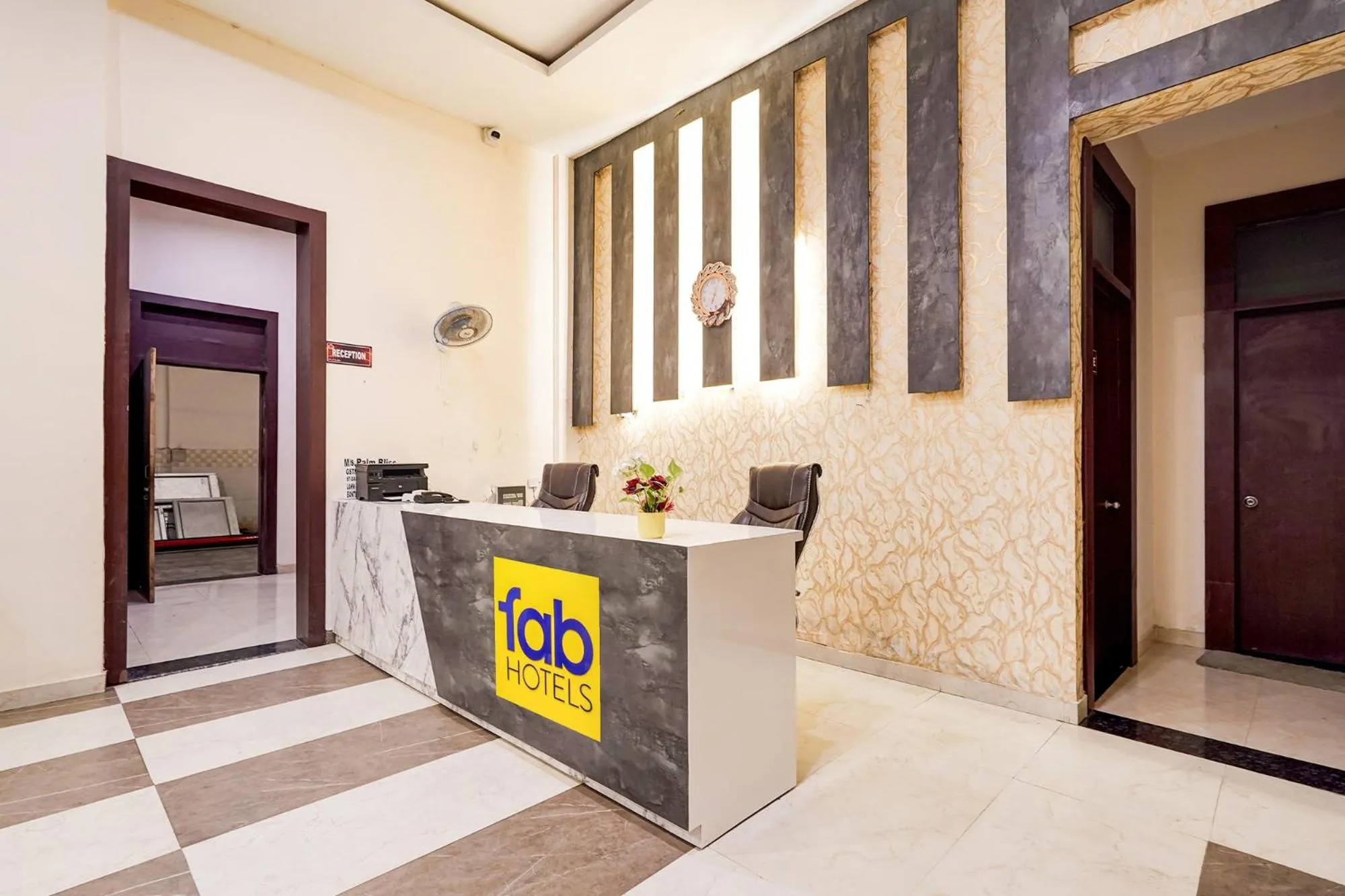 Lobby or reception in FabHotel Palm Bliss
