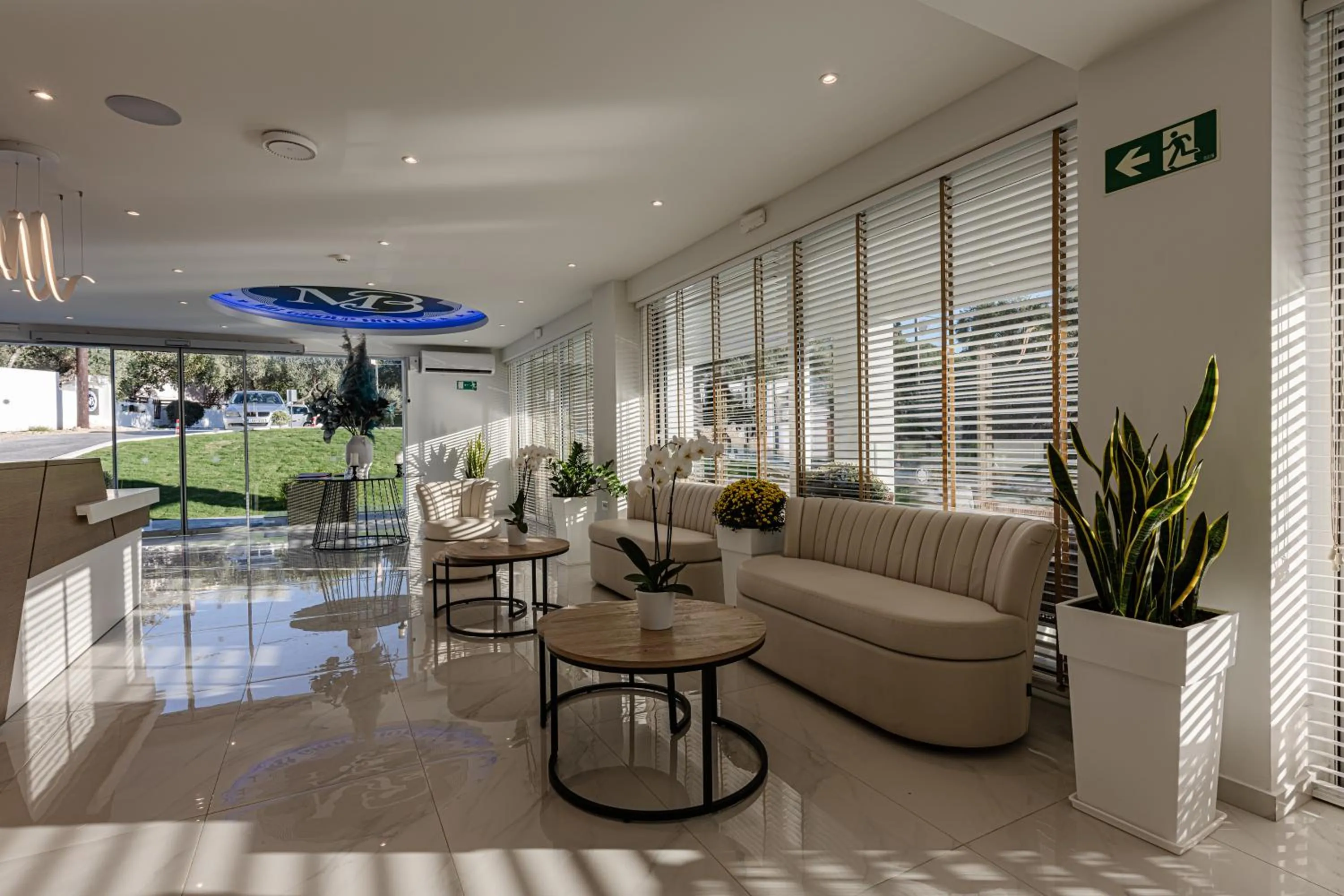 Living room in Mirage Bleu Hotel