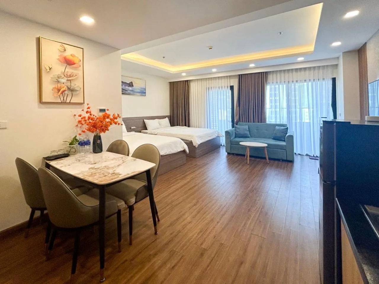 Communal lounge/ TV room, Bed in Tony Apartment -FLC Sea Tower Quy Nhon