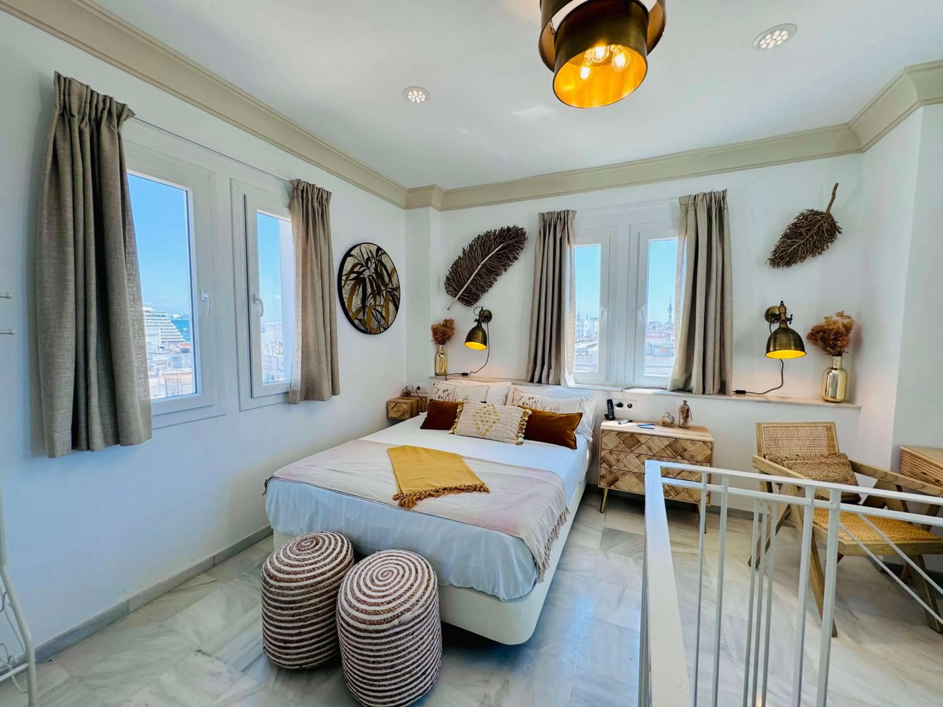 Bedroom, Bed in Hotel Boutique Las Cortes De Cádiz