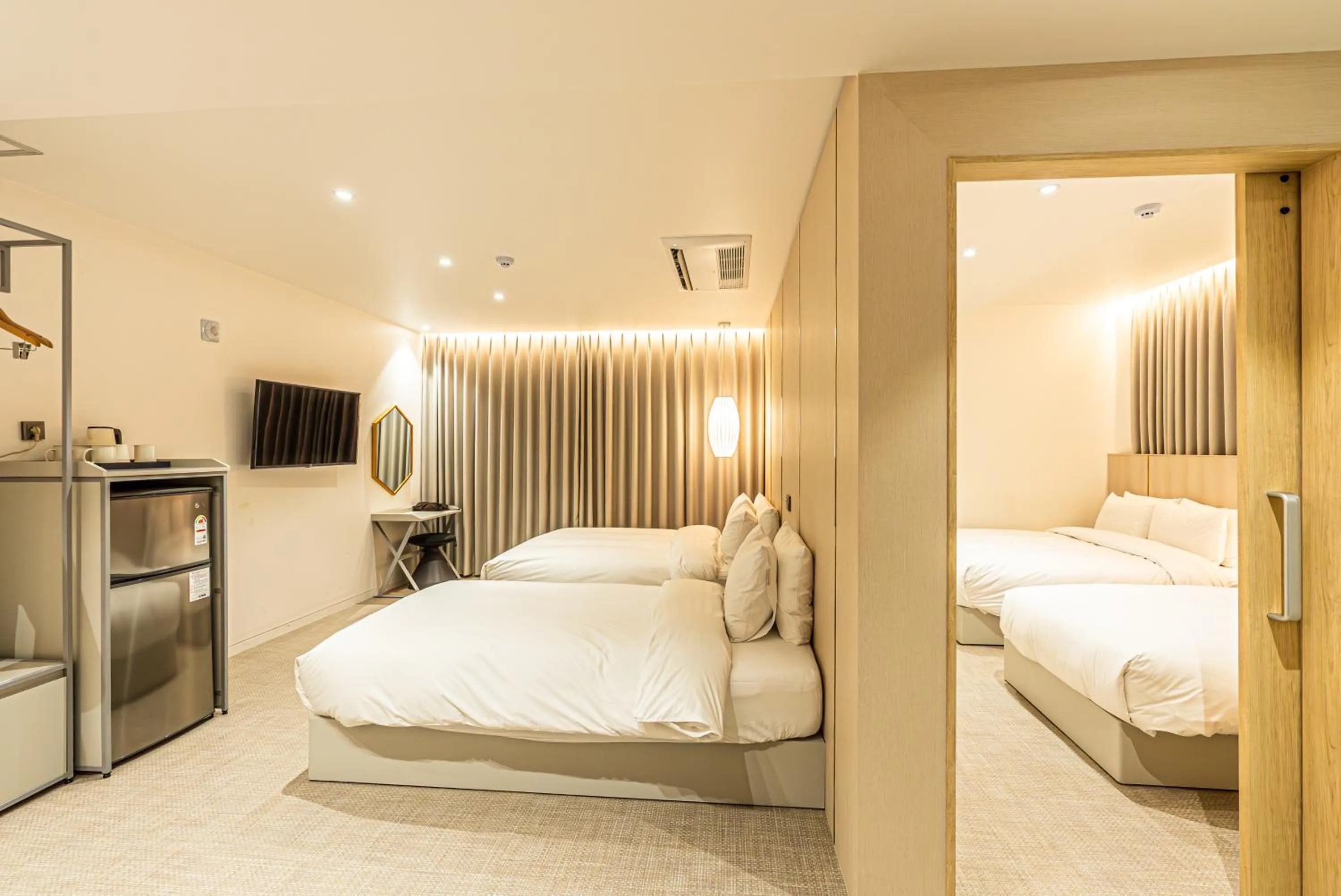 Bedroom, Bed in Hotel The Grang Seogwipo